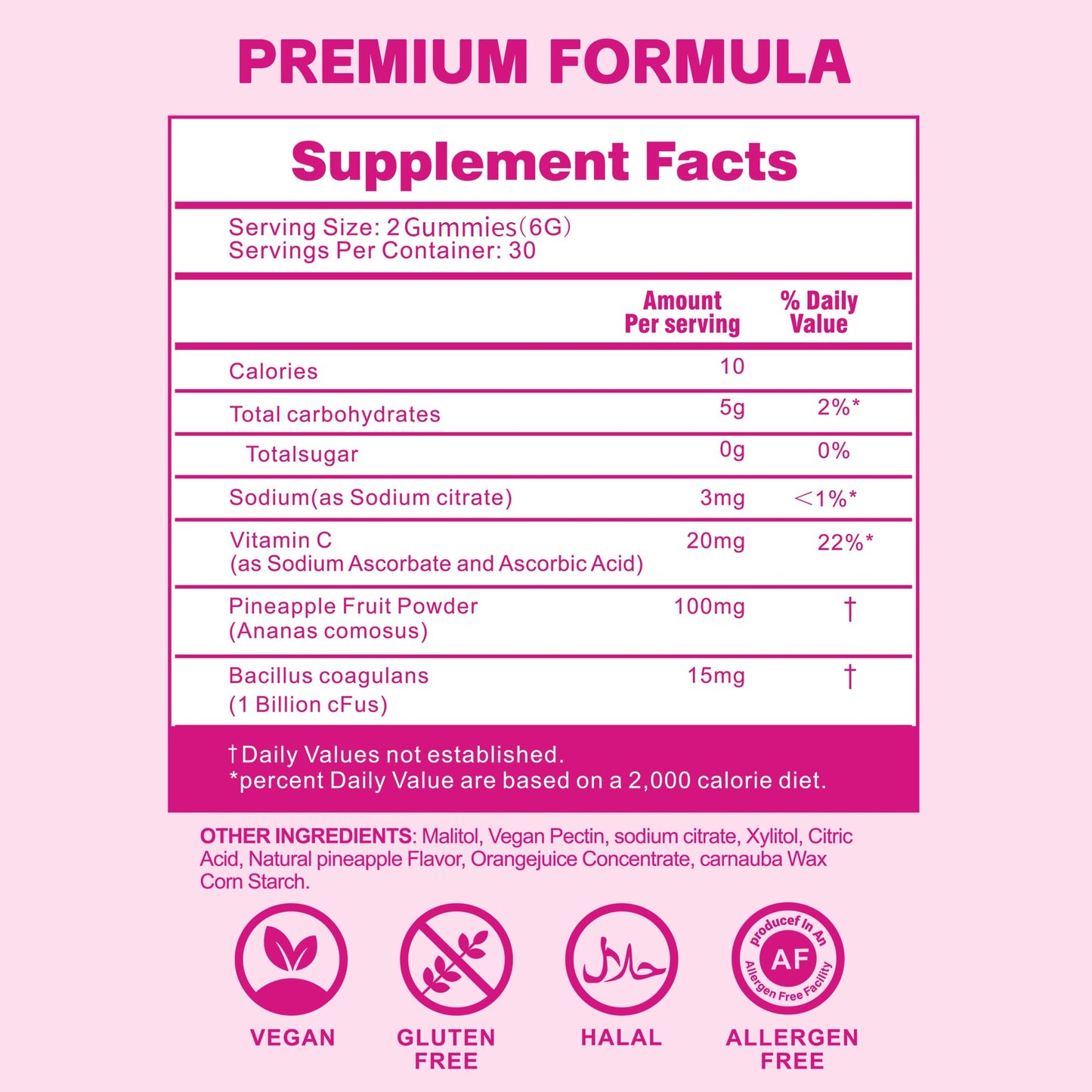 Premium feminine Balance Gummies for Women’s - Hawaiian Pineapple Gummies for Women PH Balance Support - Delicious PH Balance for Women’s with Immune Support - Vegetarian Friendly - 60 Count