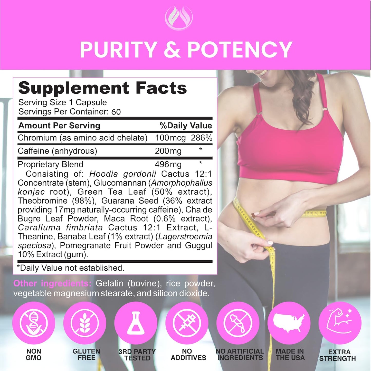 THE ENCLARE NUTRITION Thermogenic Fat Burner and Appetite Suppressant, Weight Loss Supplement, 60 Capsules