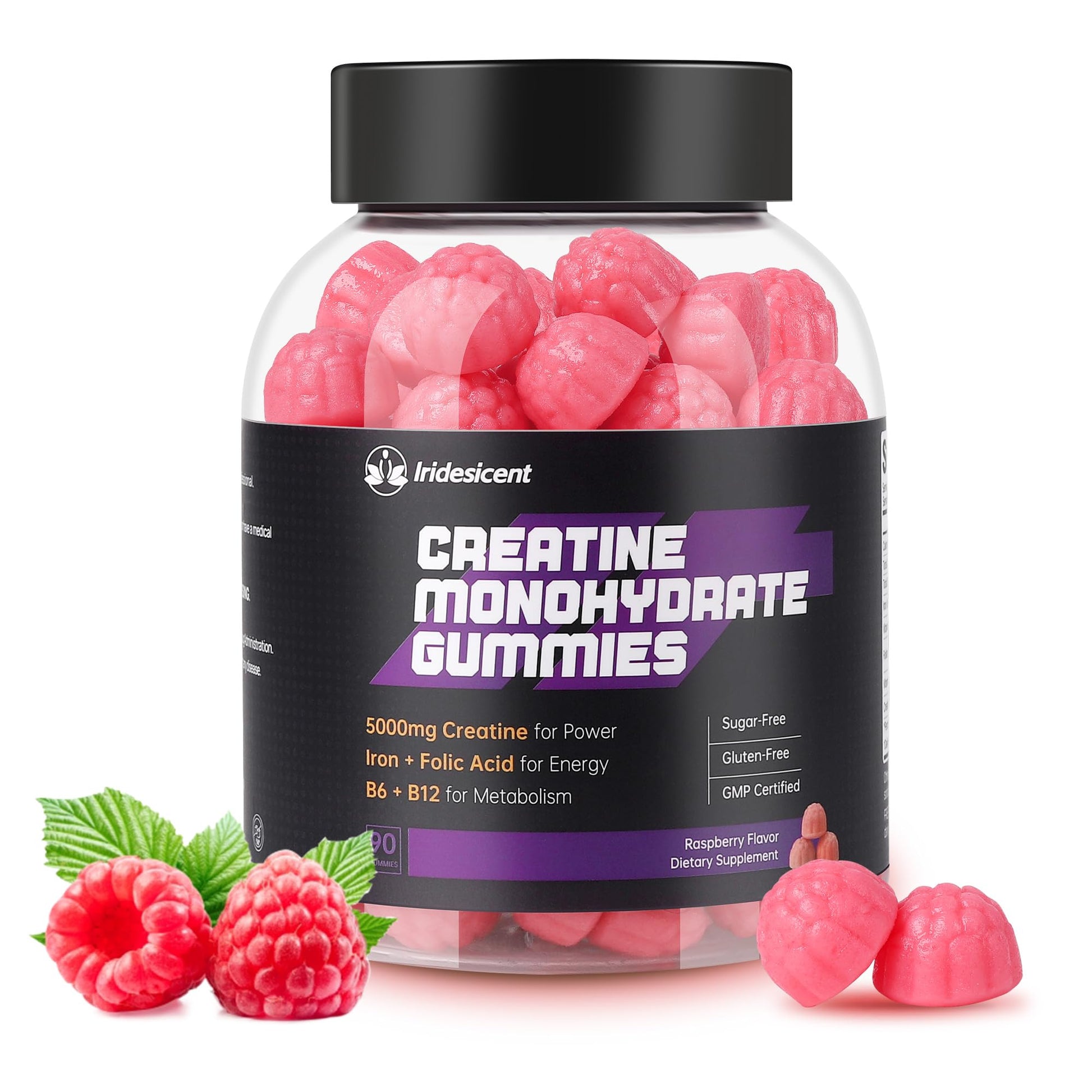 IRIDESICENT Creatine Monohydrate Gummy 90 Count