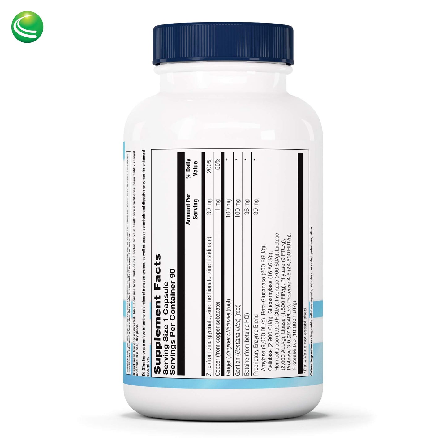 Nutra BioGenesis Tri Zinc Chelate 30mg Capsules, 90 Count
