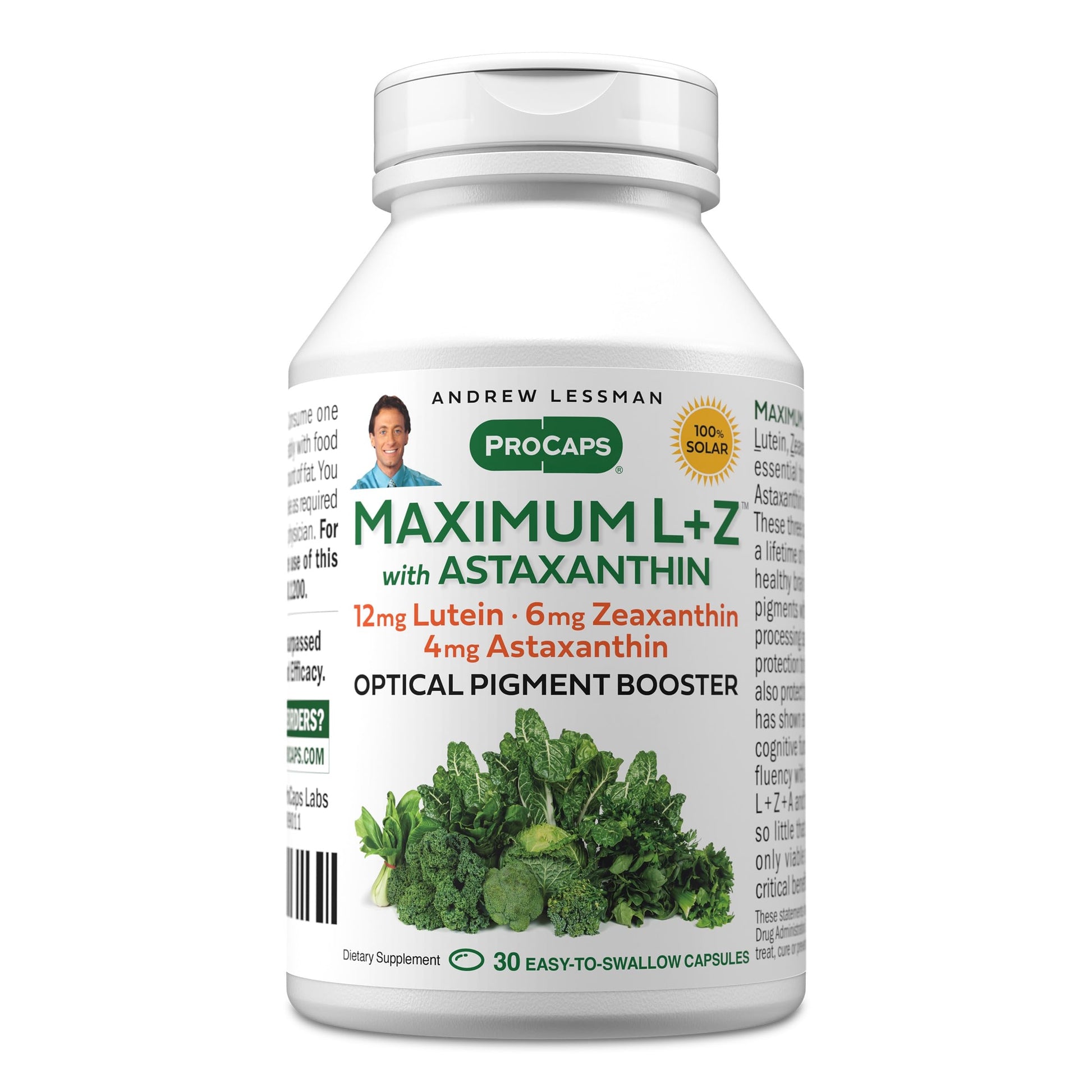 Andrew Lessman Maximum L+Z with Astaxanthin Capsules, 30 Capsules