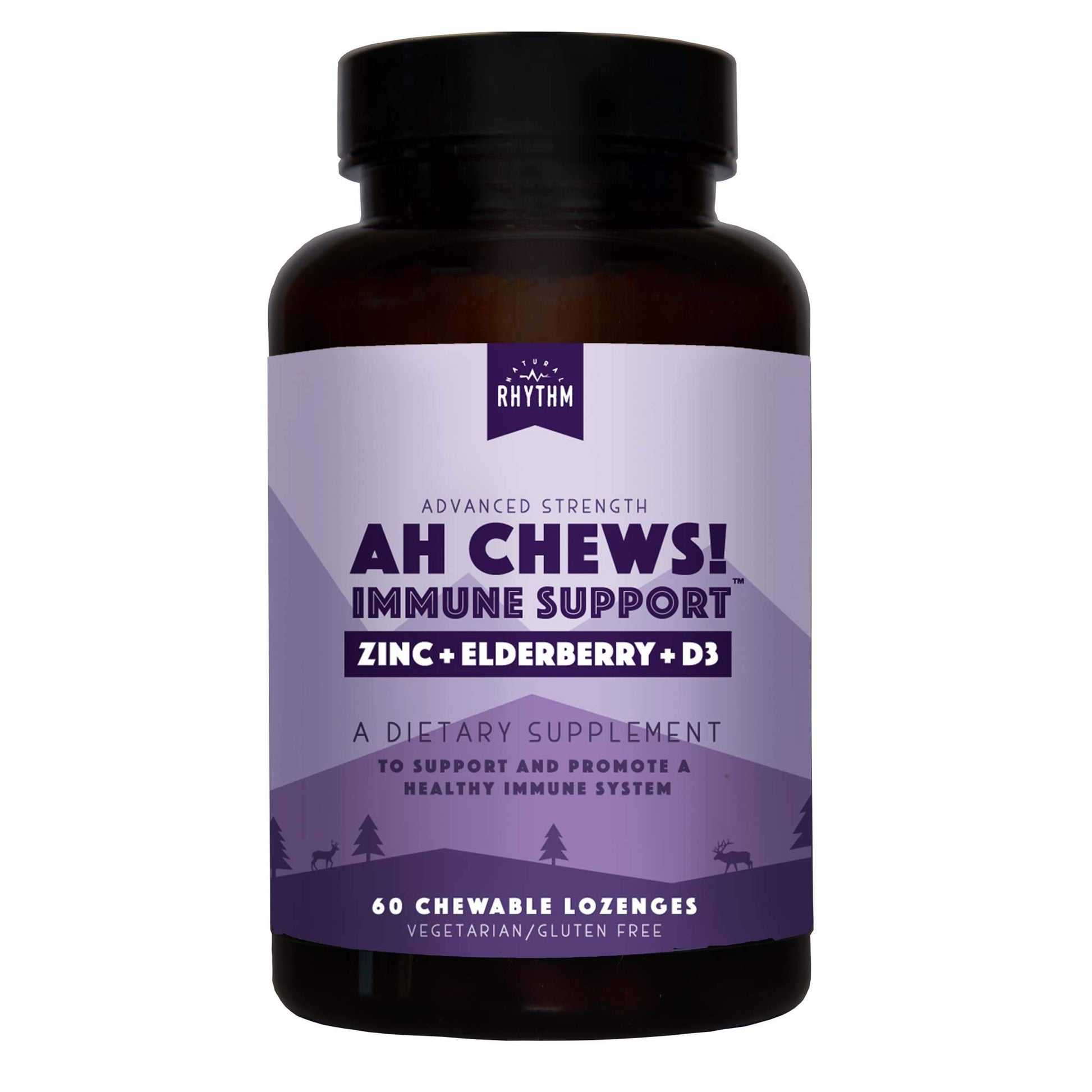 Natural Rhythm Ah Chews Immune Booster Lozenges Chewable 60 Count