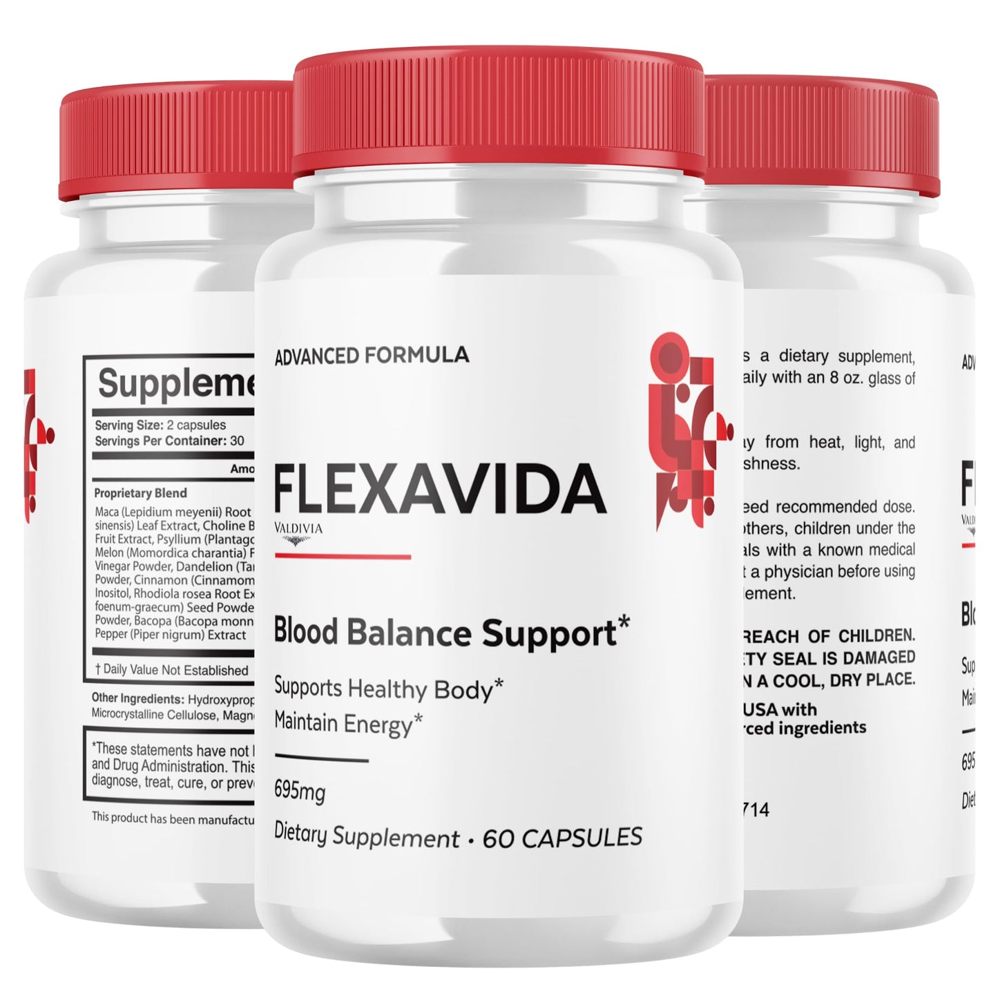 Valdivia Flexavida Capsules, 60 Count