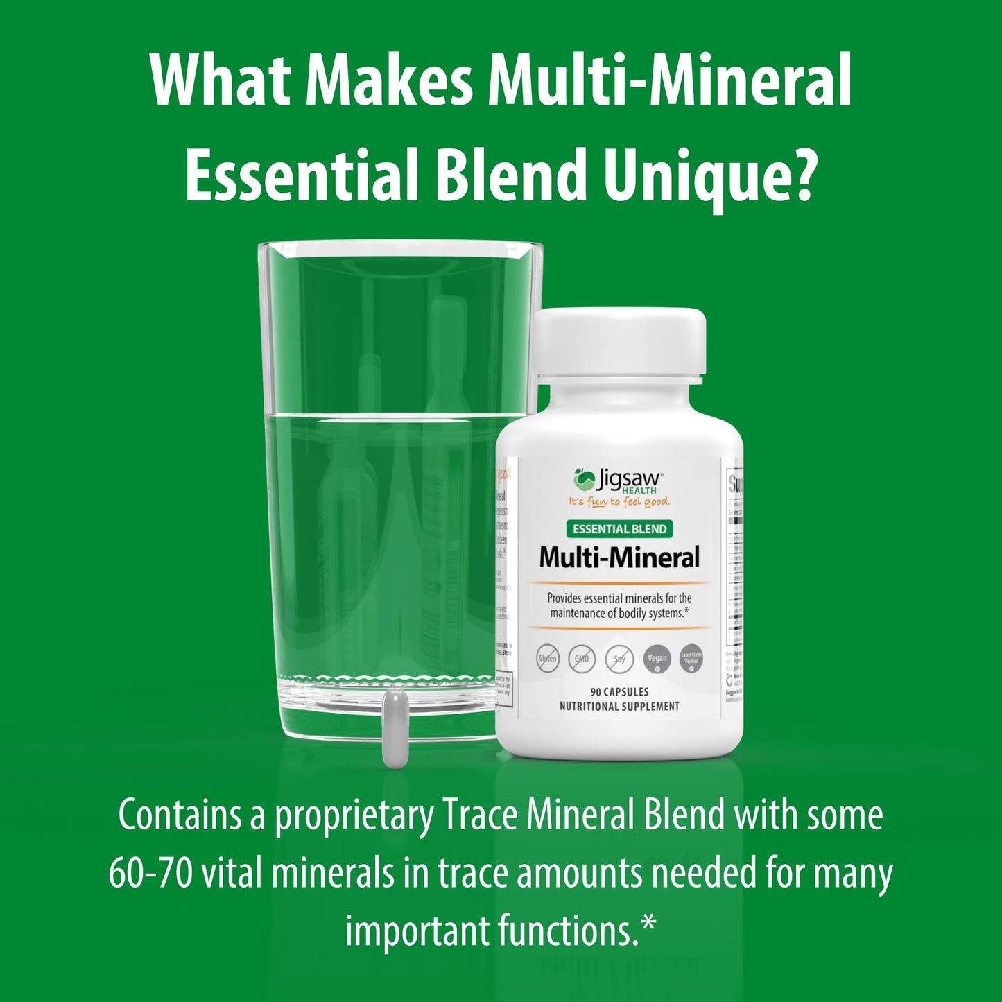 Jigsaw Health Multi-Mineral Essential Blend Capsule, 90 Count