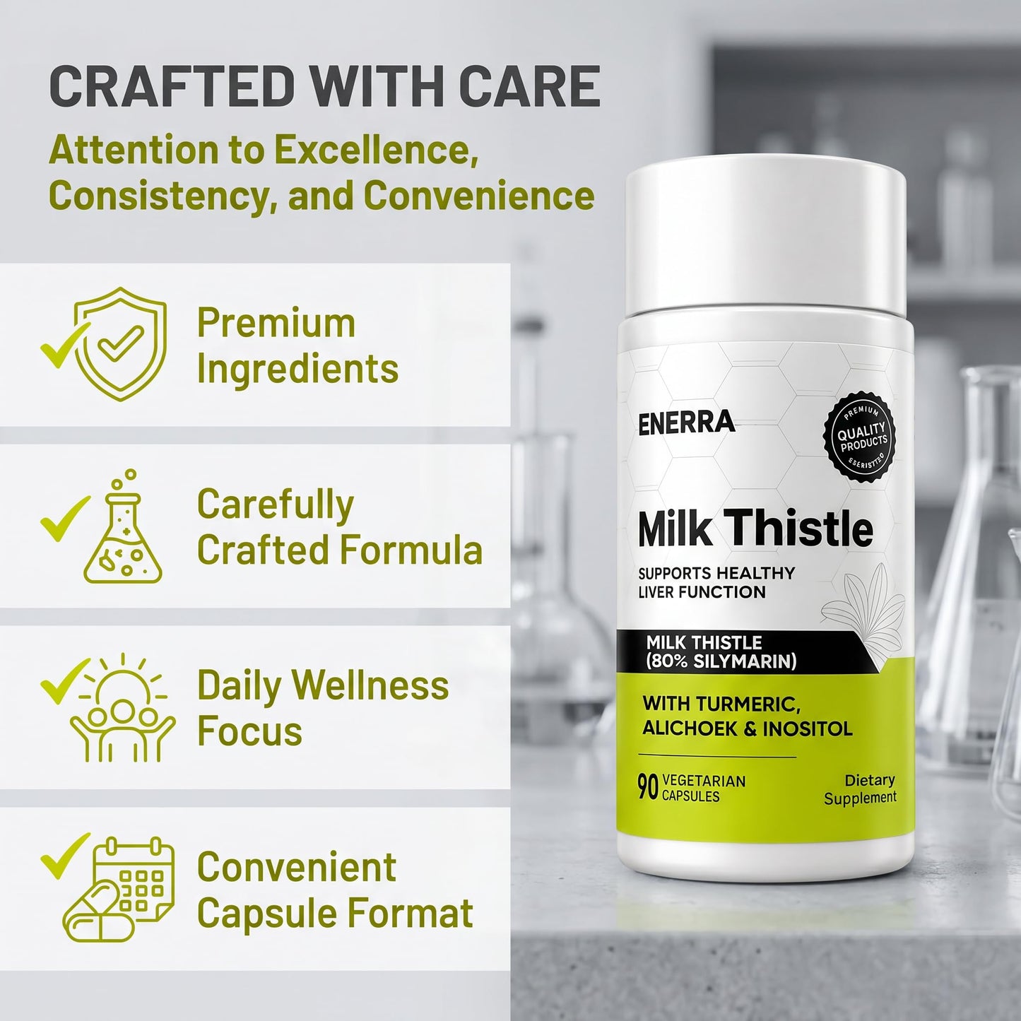 MCArthur Enerra Milk Thistle Capsules, 90 Capsules