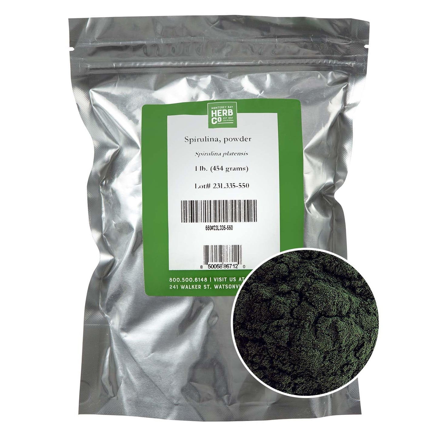 Monterey Bay Herb Co Spirulina Powder (Platensis) 16 Ounces