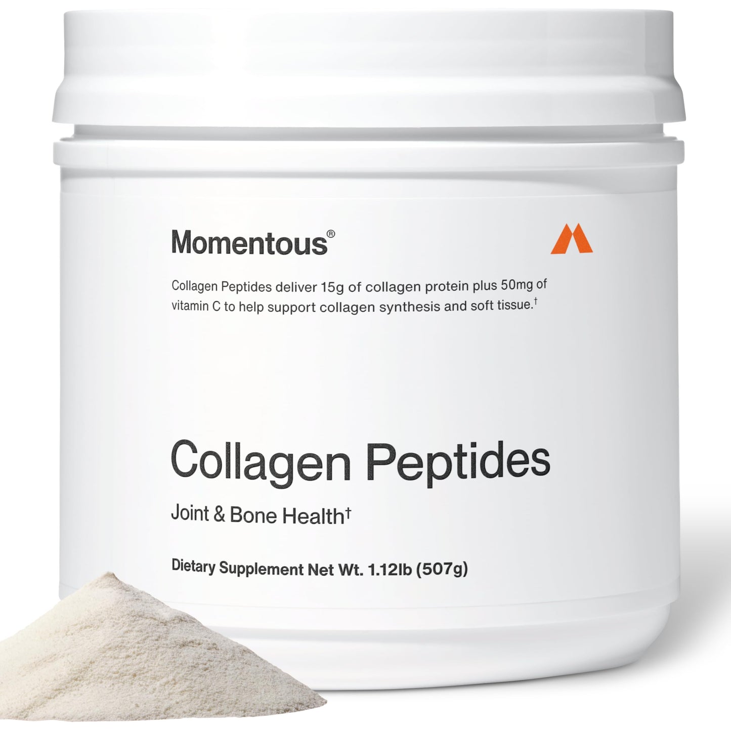 Momentous Grass-Fed Collagen Peptides Powder 17.92 oz