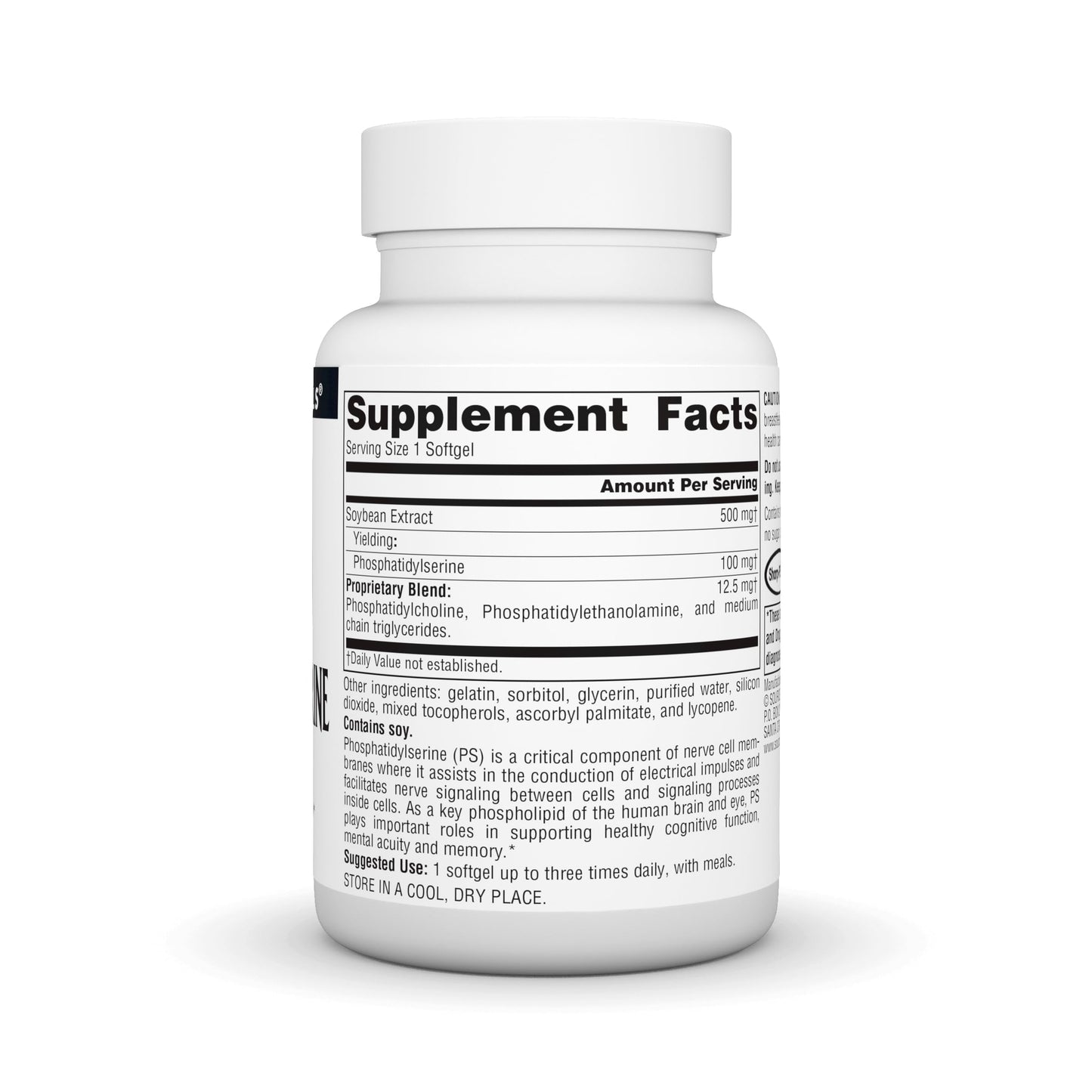 Source Naturals Phosphatidyl Serine Complex Softgels, 500 mg, 60 Softgels