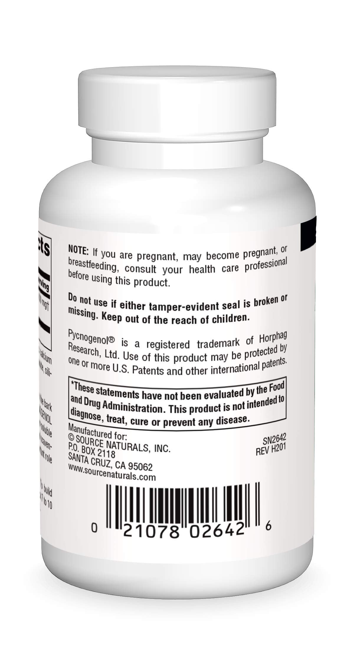 Source Naturals Pycnogenol Proanthocyanidin Complex 100 mg Tablet, 120 Tablets