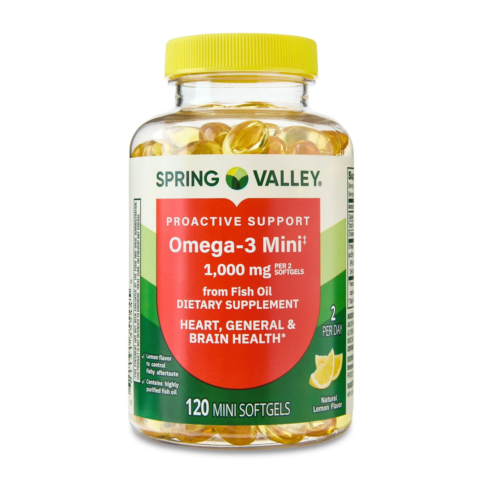 Convergence Proactive Support Omega-3 Mini Fish Oil Dietary Supplement Softgel 120 Count