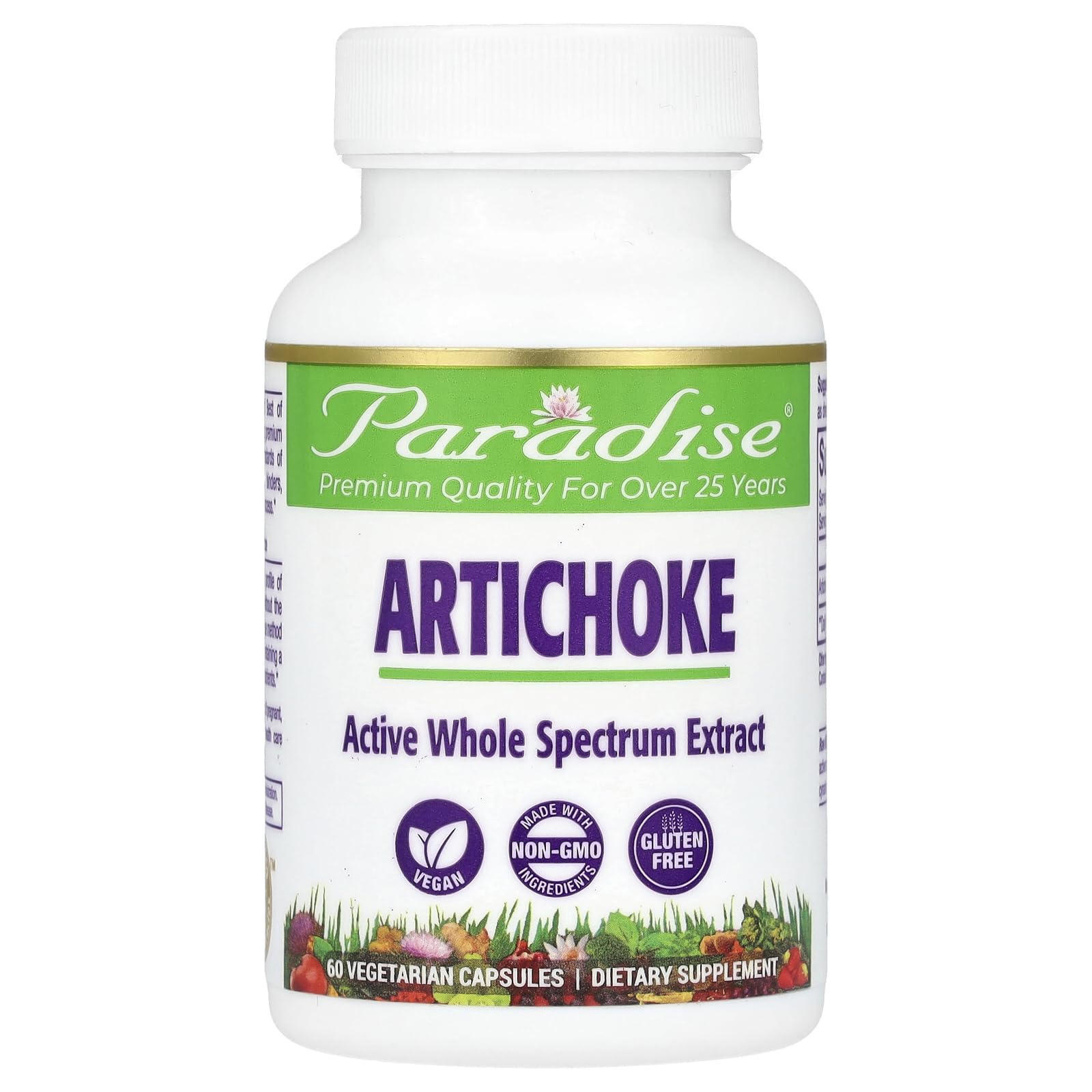 Paradise Herbs Artichoke Capsules 60 Count