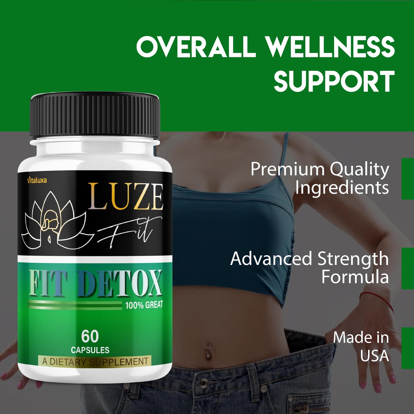 Vitaluxa Luze Fit Detox Capsules 60 Capsules