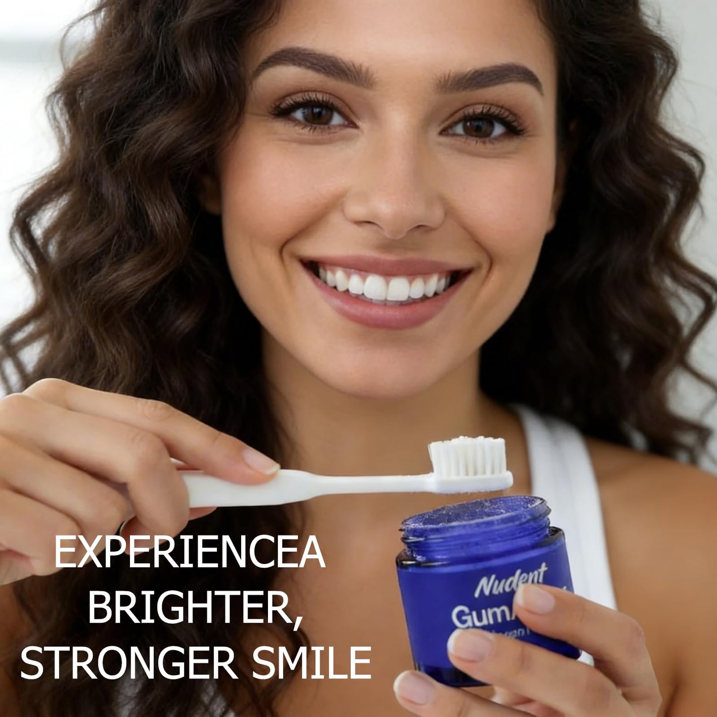 Nudent CollaSmile Collagen Powder for Gums, Enamel Strengthening, Natural Oral Care Formula, Hydroxyapatite Mineral-Infused Collagen Formula 0.11 Ounce