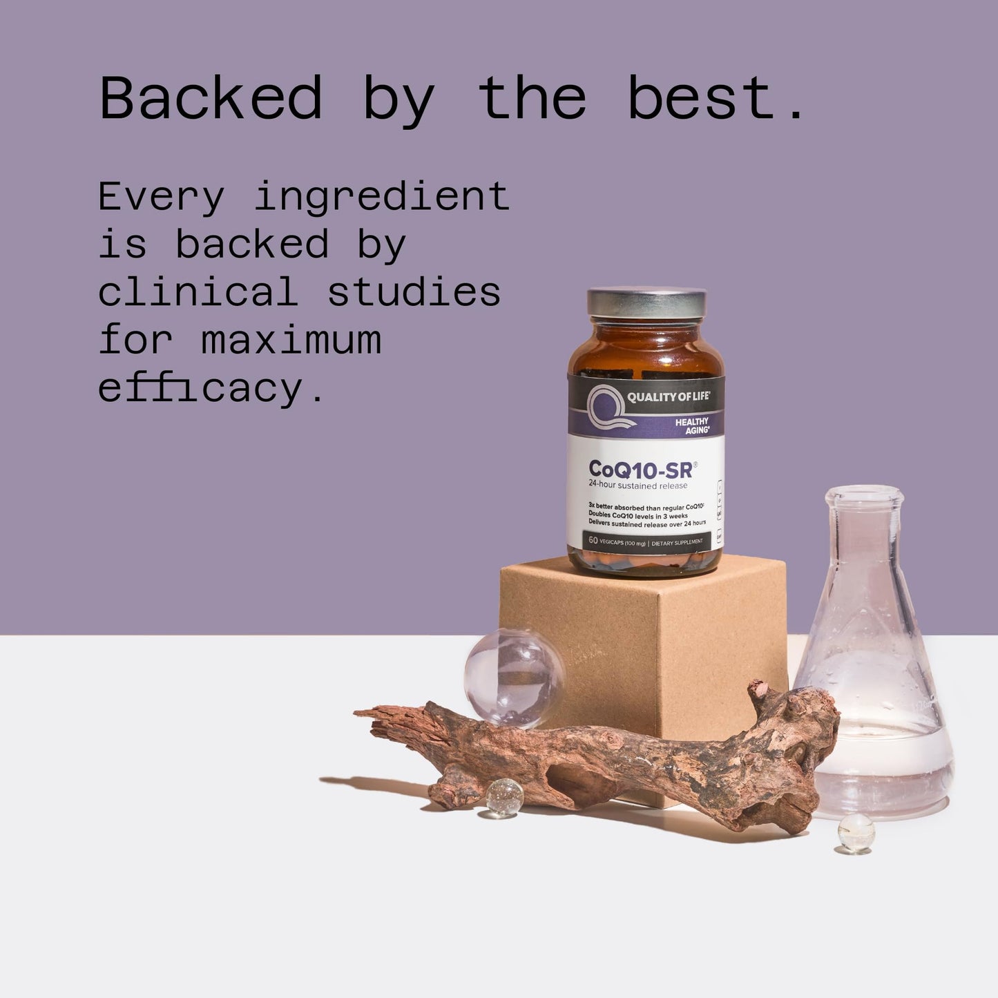 Quality of Life CoQ10 Sustained Release MicroActive Capsule 60 Count
