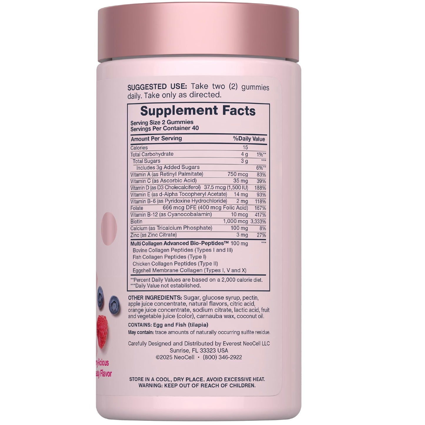 NeoCell Women's Multivitamin Gummy, 80 Gummies
