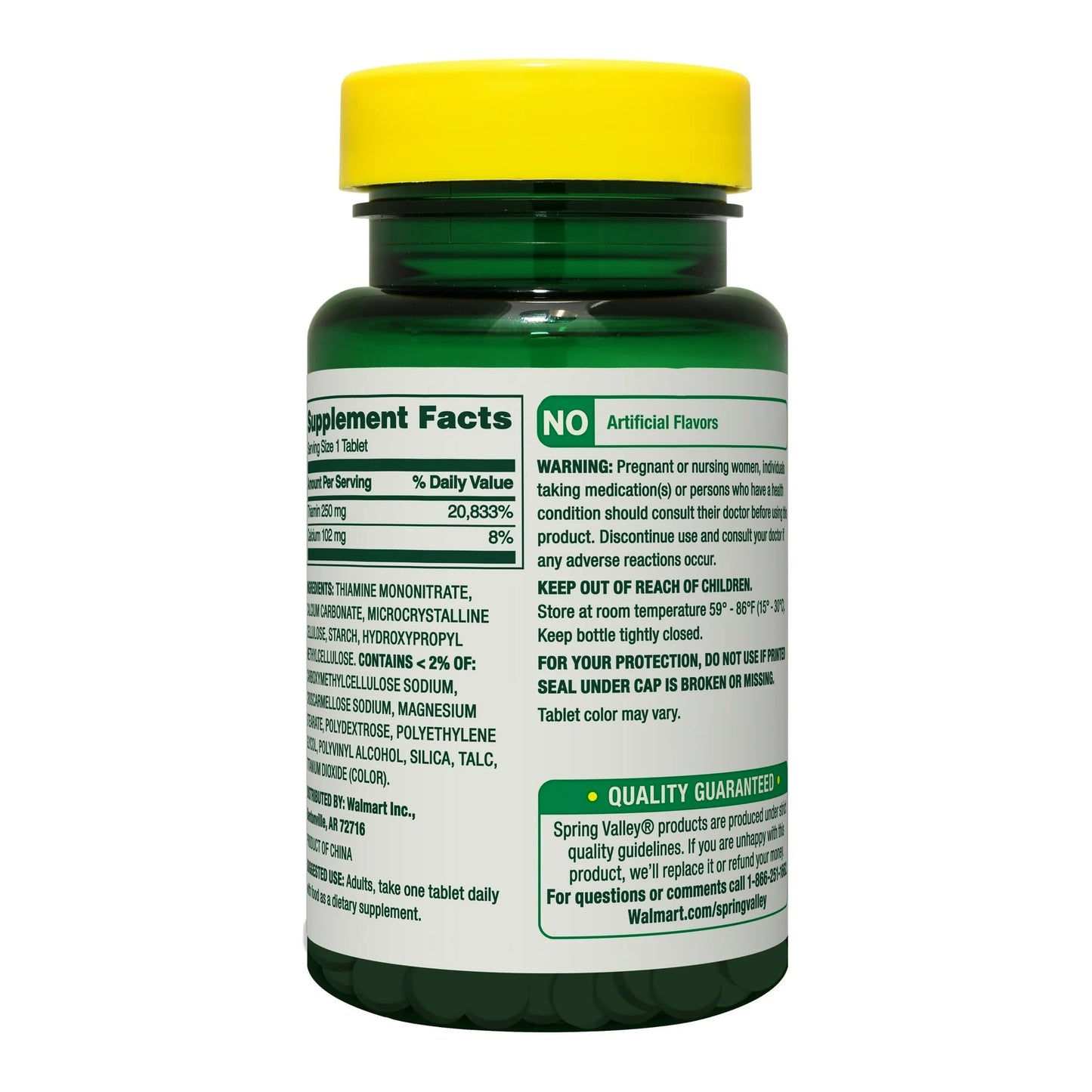 SUREFECT Vitamin B1 (Thiamin) 250 mg Tablet, 100 Tablets