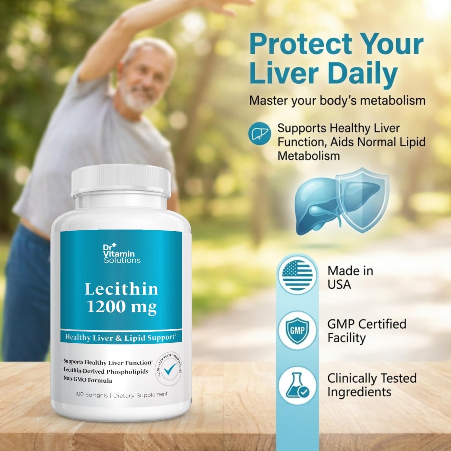 DR VITAMIN SOLUTIONS Soy Lecithin 1200 mg Softgels, 100