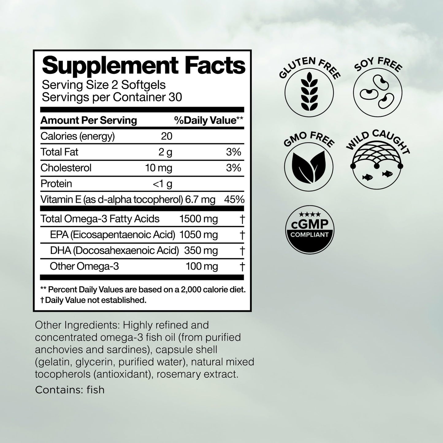 Omax3 Ultra-Pure Omega-3 Fish Oil Softgels, 120 Count