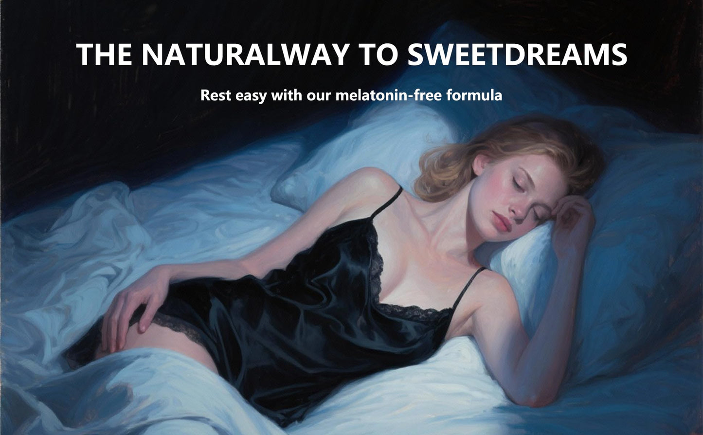 Malvjun Natural Sleep Aid Gummies - Sleep+ Gummies for Adults, Melatonin-Free, 1 Count