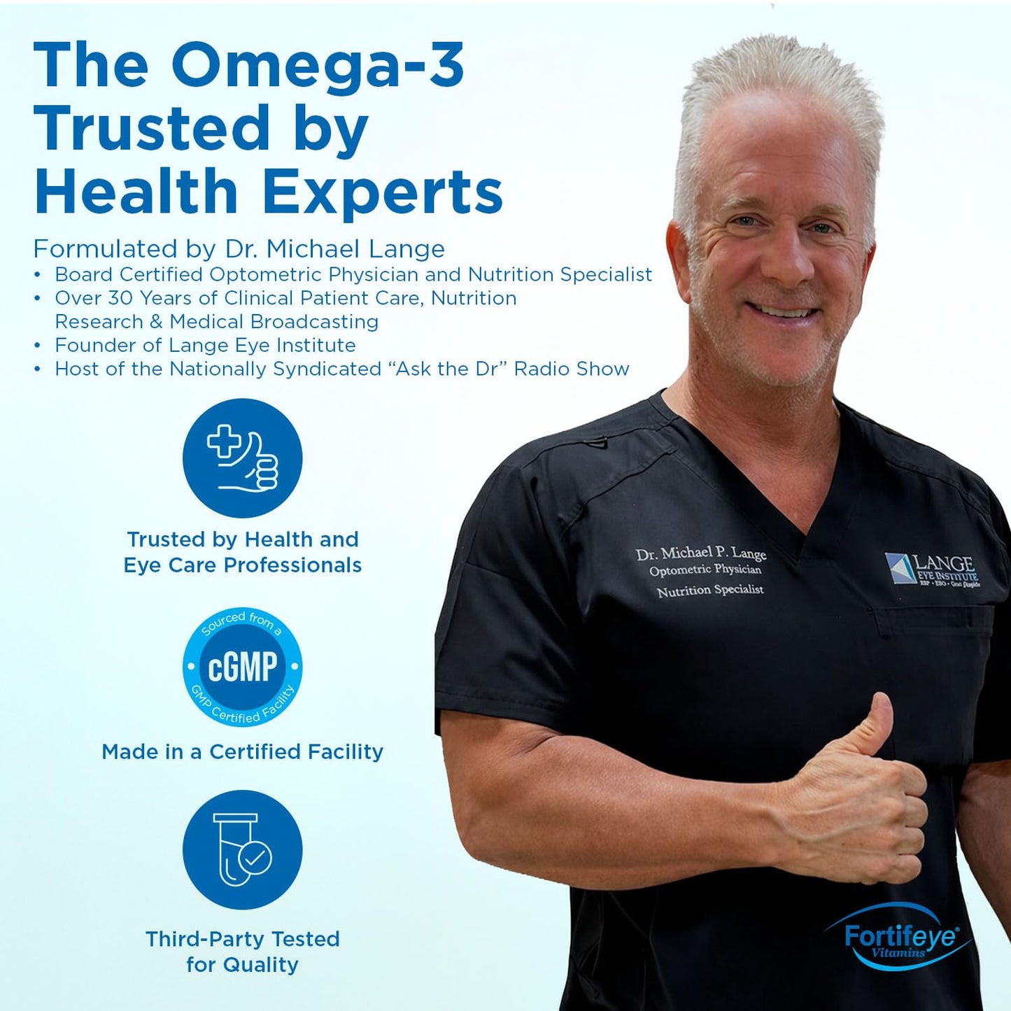 Fortifeye Vitamins Super Omega-3 Fish Oil Softgels 180 Count
