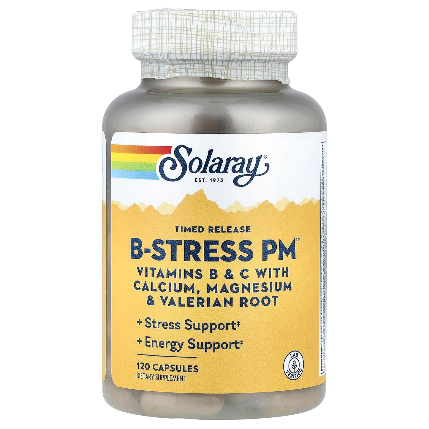 Solaray B-Stress PM Supplement Capsule 120