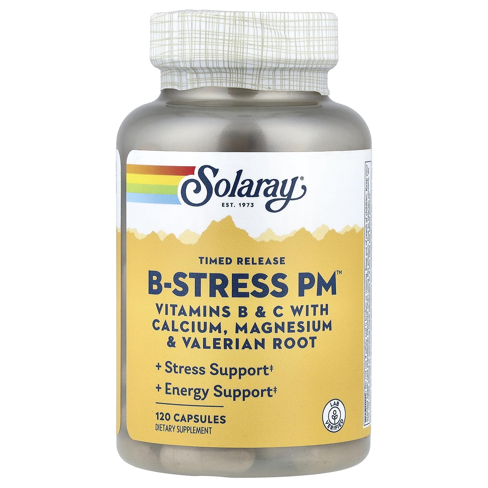 Solaray B-Stress PM Supplement Capsule 120