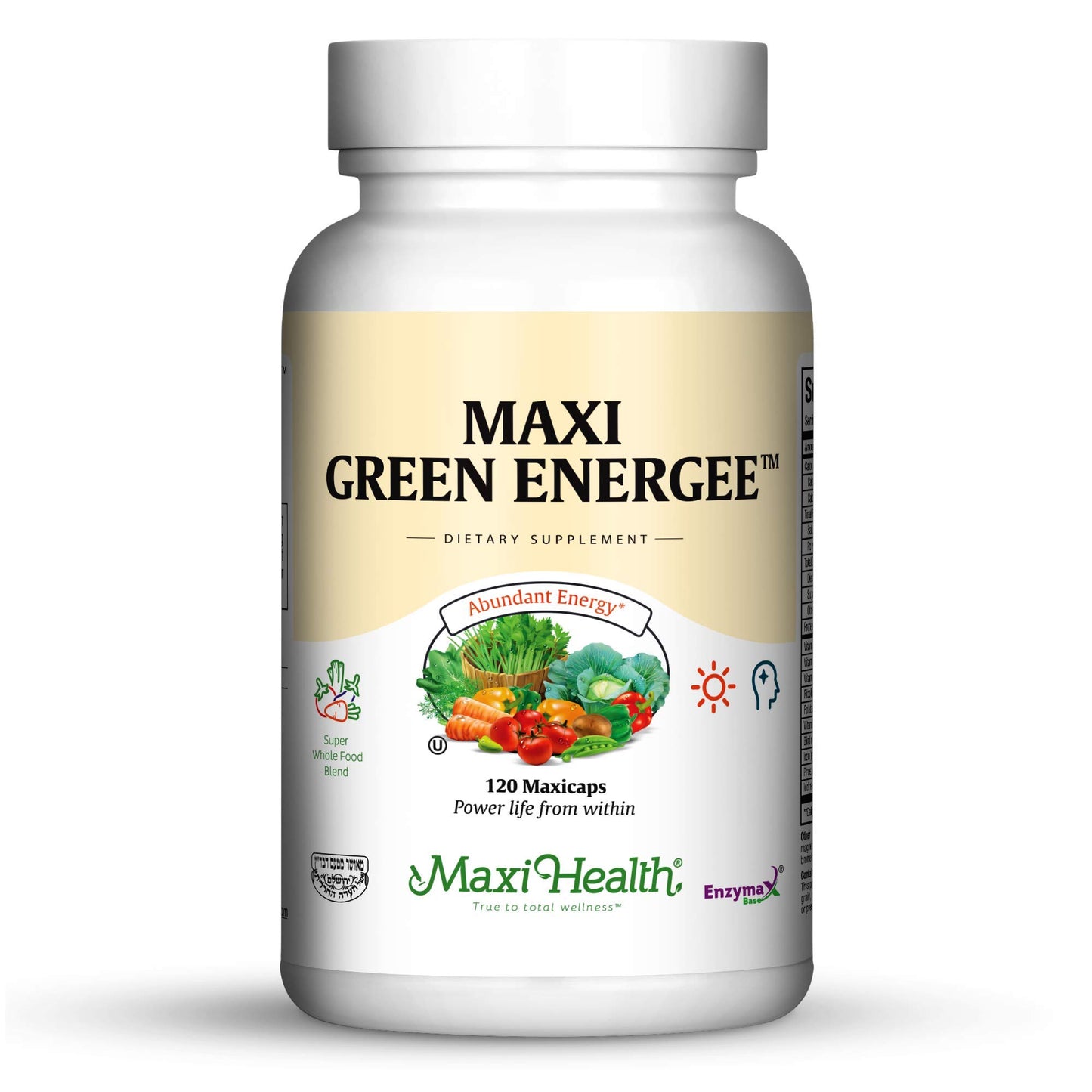 Maxi Health Green Energee Super Whole Food Blend 120 Capsules