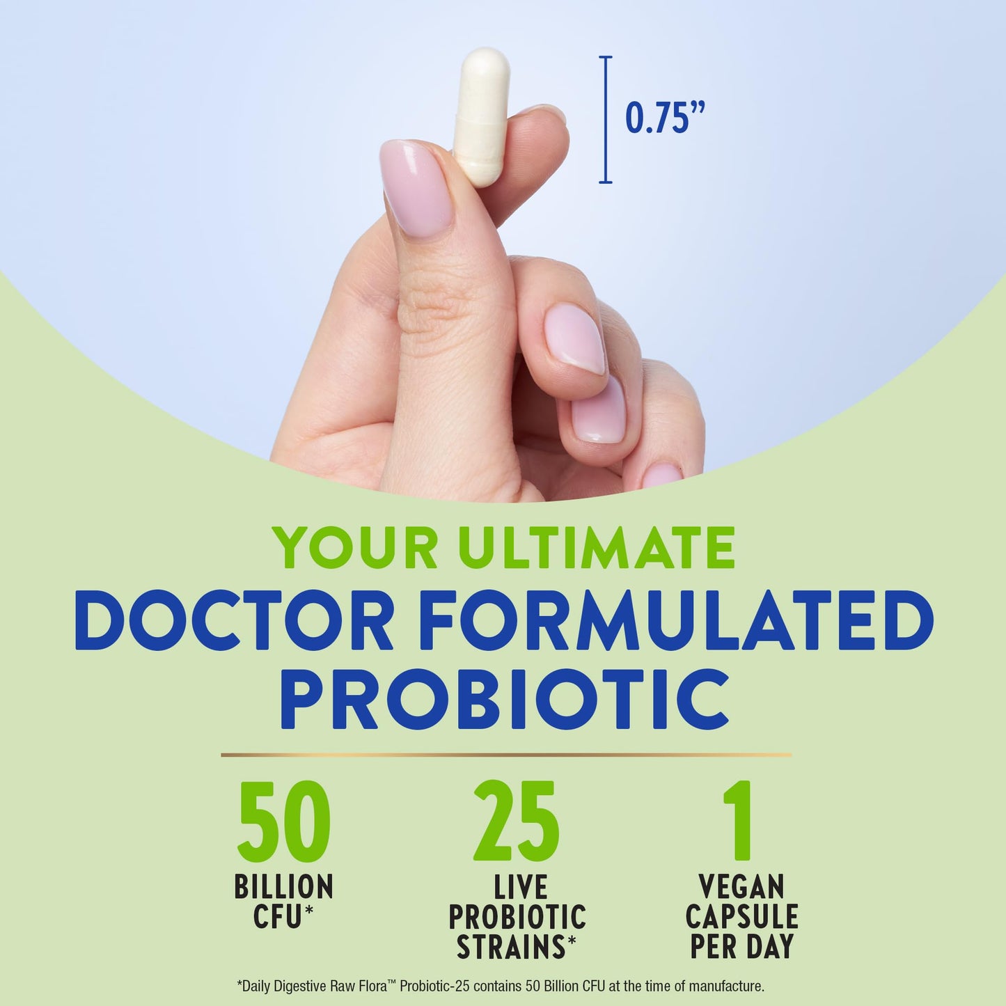 Raw Flora Probiotics with Prebiotics Capsule 33 Count