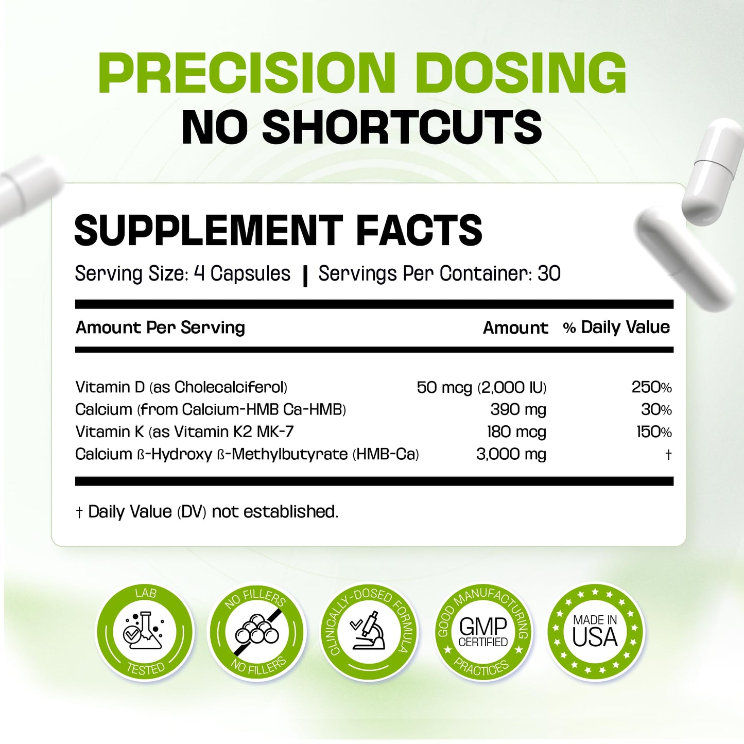 BOSCENT HMB 3000mg Supplement Capsule, 180 Capsules