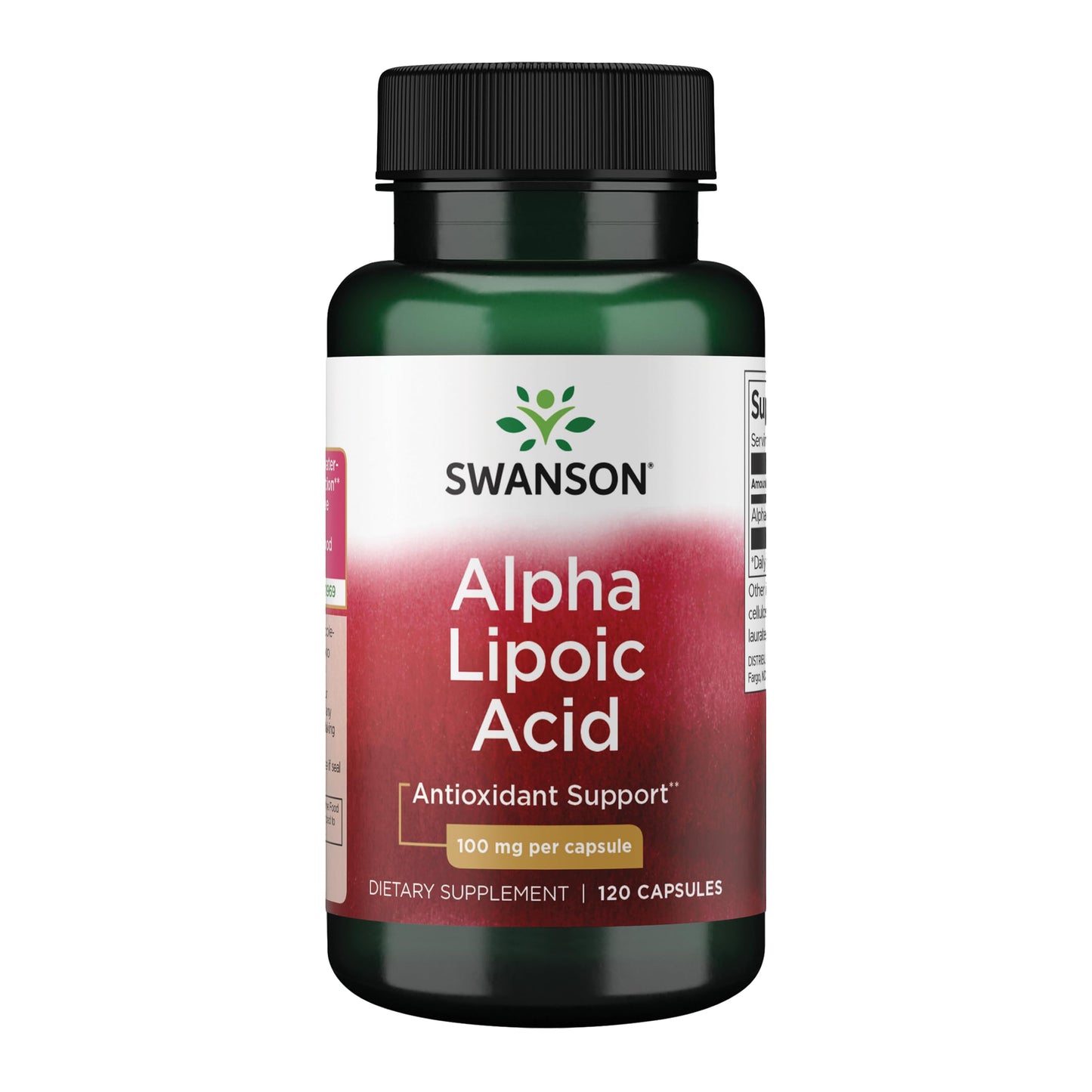 Swanson Alpha Lipoic Acid 100 mg Capsules, 120 Count
