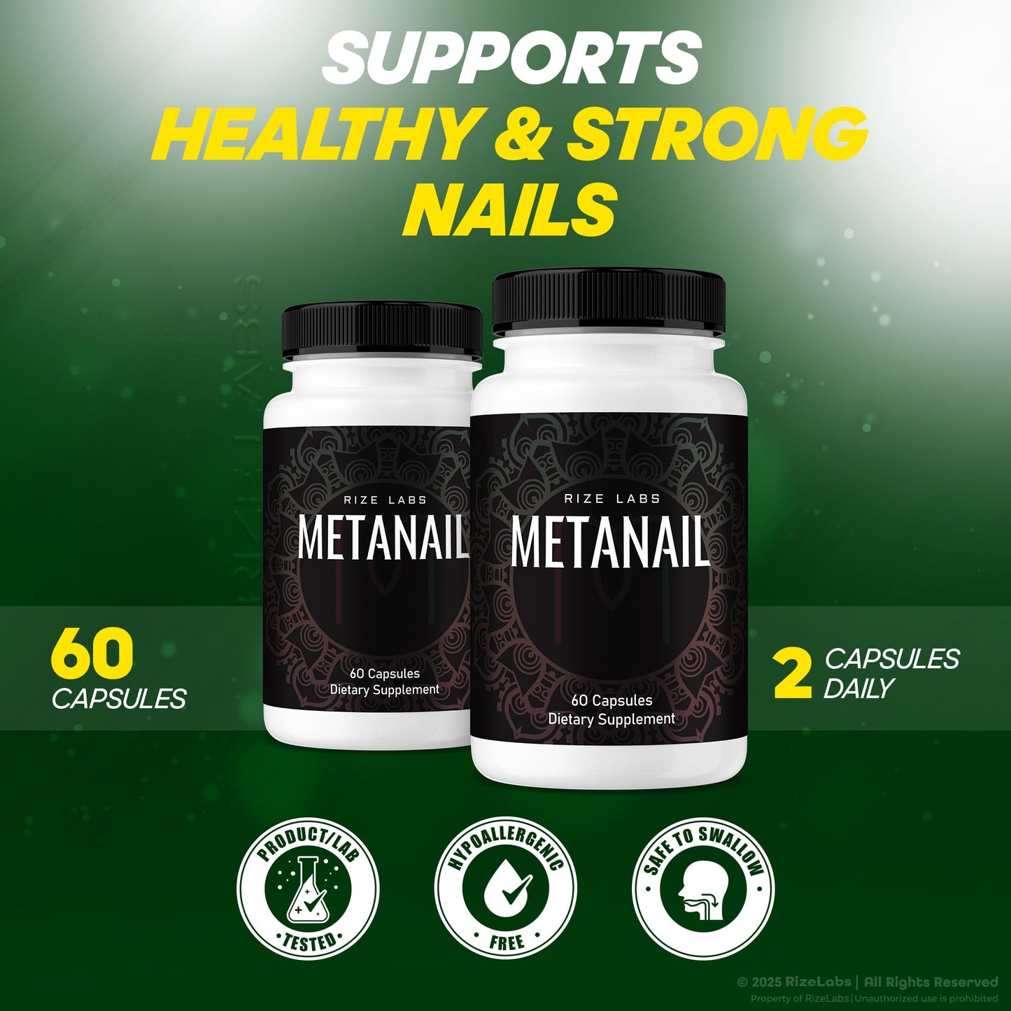 Rize Labs Metanail Capsules 60 Count