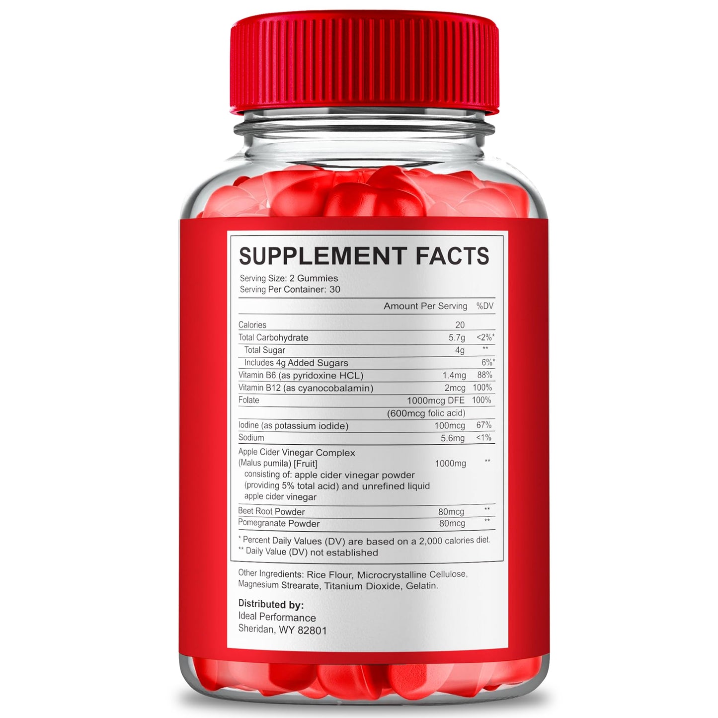 IDEAL PERFORMANCE Lean Quick Keto Gummies 120 Count
