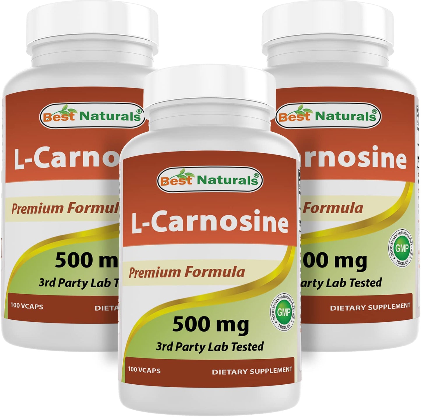 Best Naturals L-Carnosine 500 mg Tablets, 300 Count