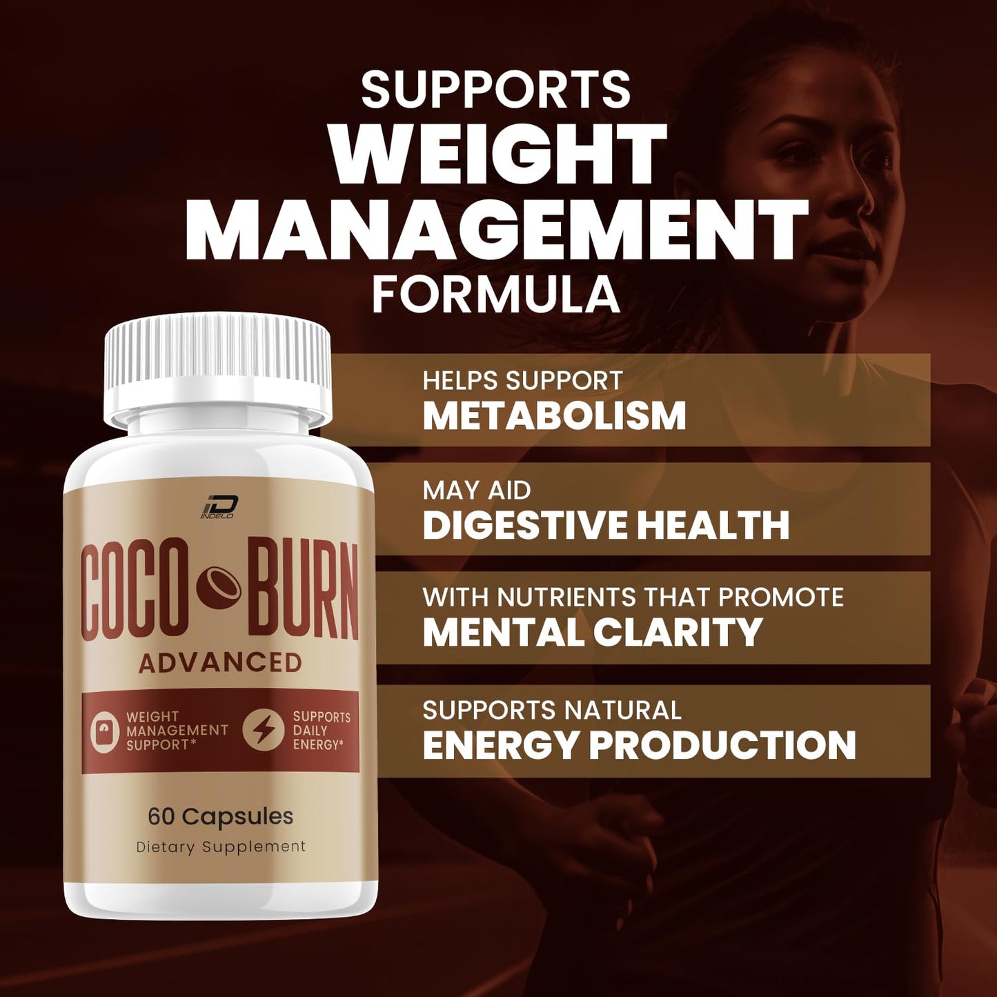 Indelo Coco Burn Advanced Formula Capsule 60 Count