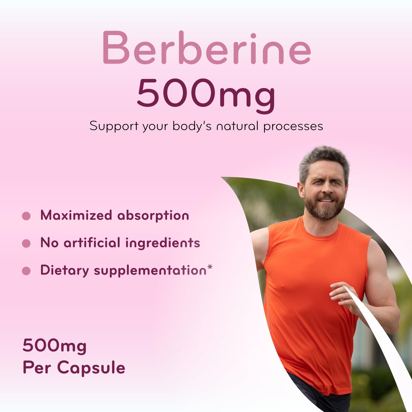 Clear Formulas Berberine Supplement 500mg Capsule, 180 Count