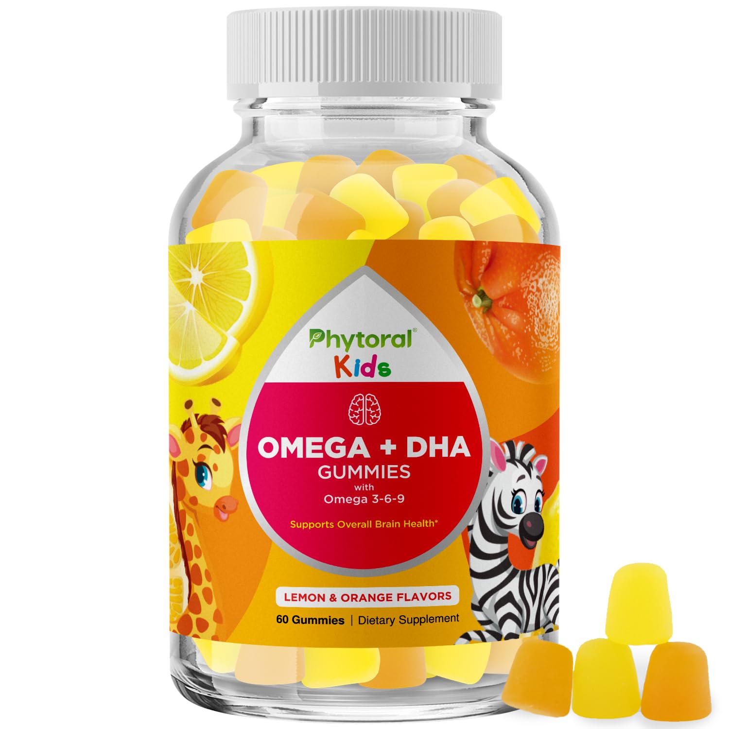 Phytoral Kids Omega and DHA Gummy 60 Count
