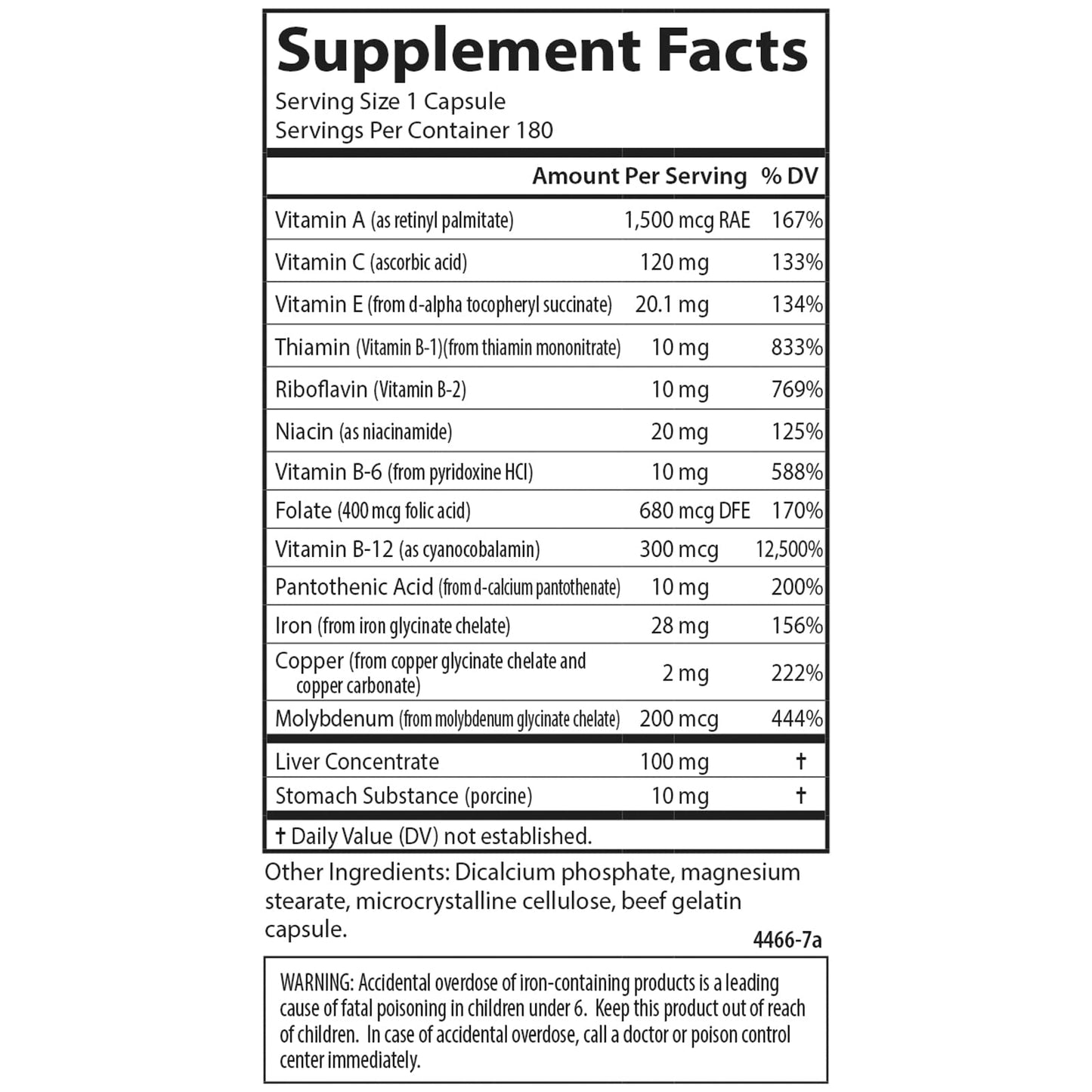 Carlson Blood Nutrients Capsules, 40