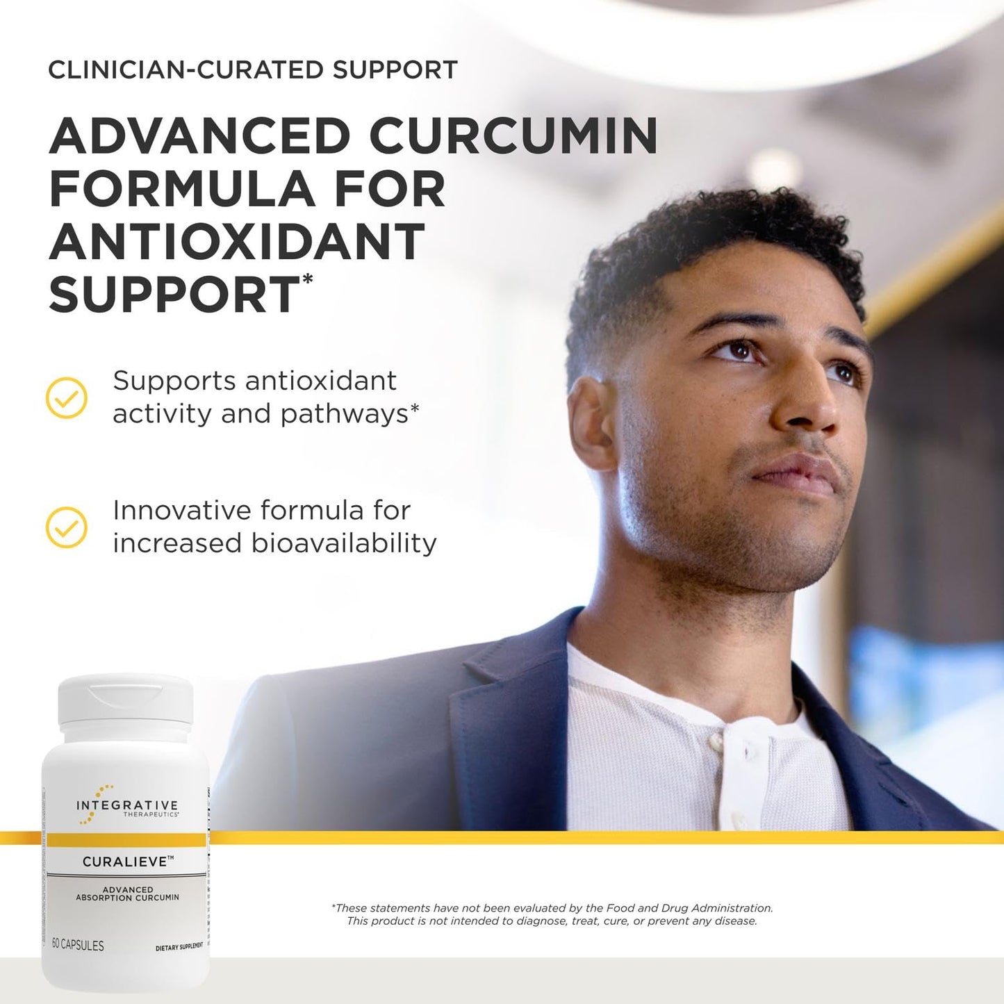 Integrative Therapeutics Curalieve Curcumin Formula for Antioxidant Support 60 Capsules