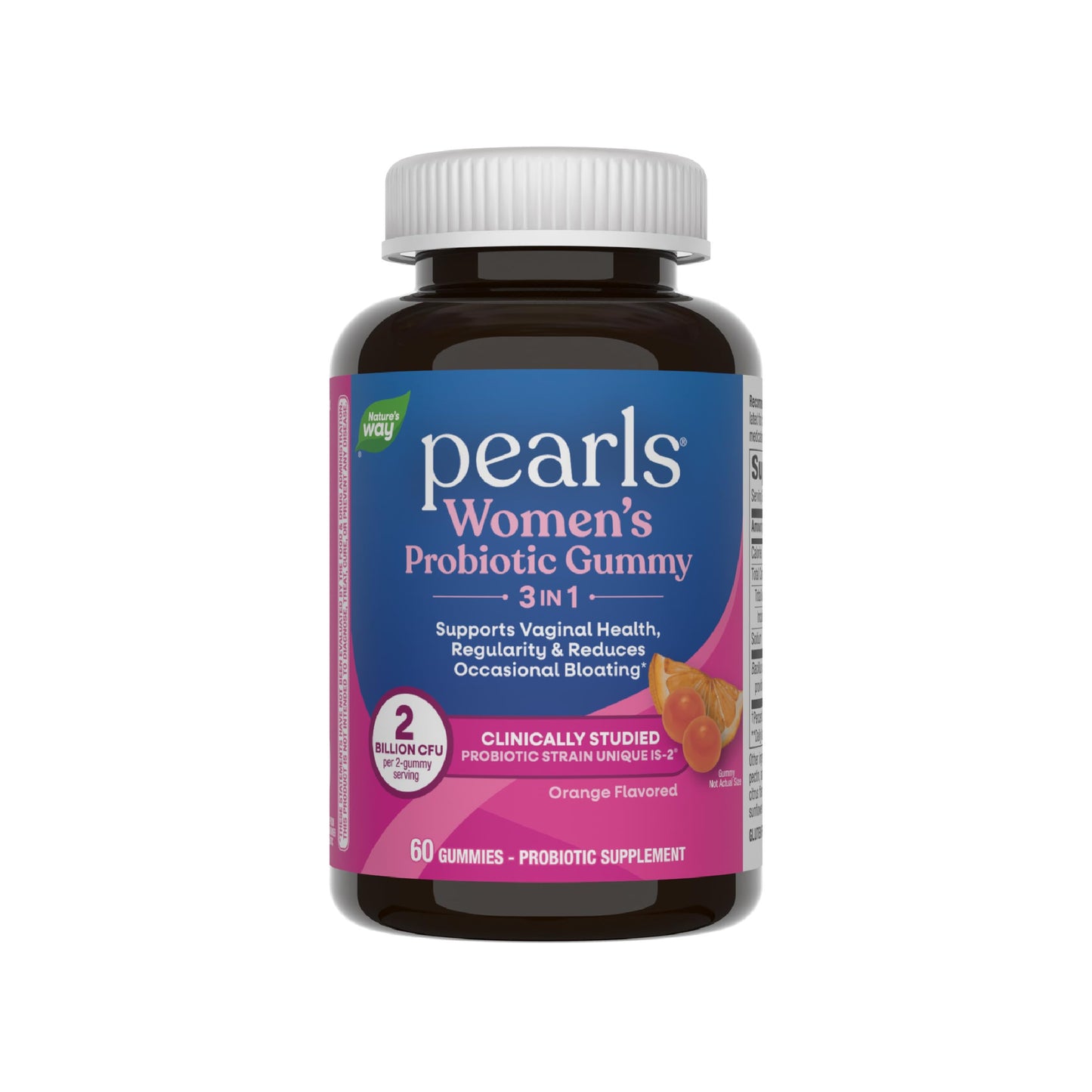 Nature's Way Pearls Probiotic Women's Gummy 3-in-1 60 Count
