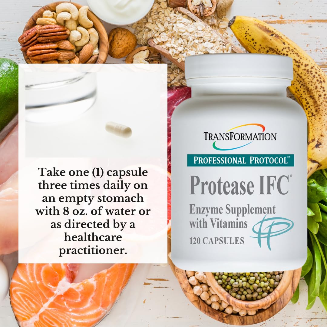 TRANSFORMATION Enzyme Protease IFC Enzyme Supplement Capsule, 120