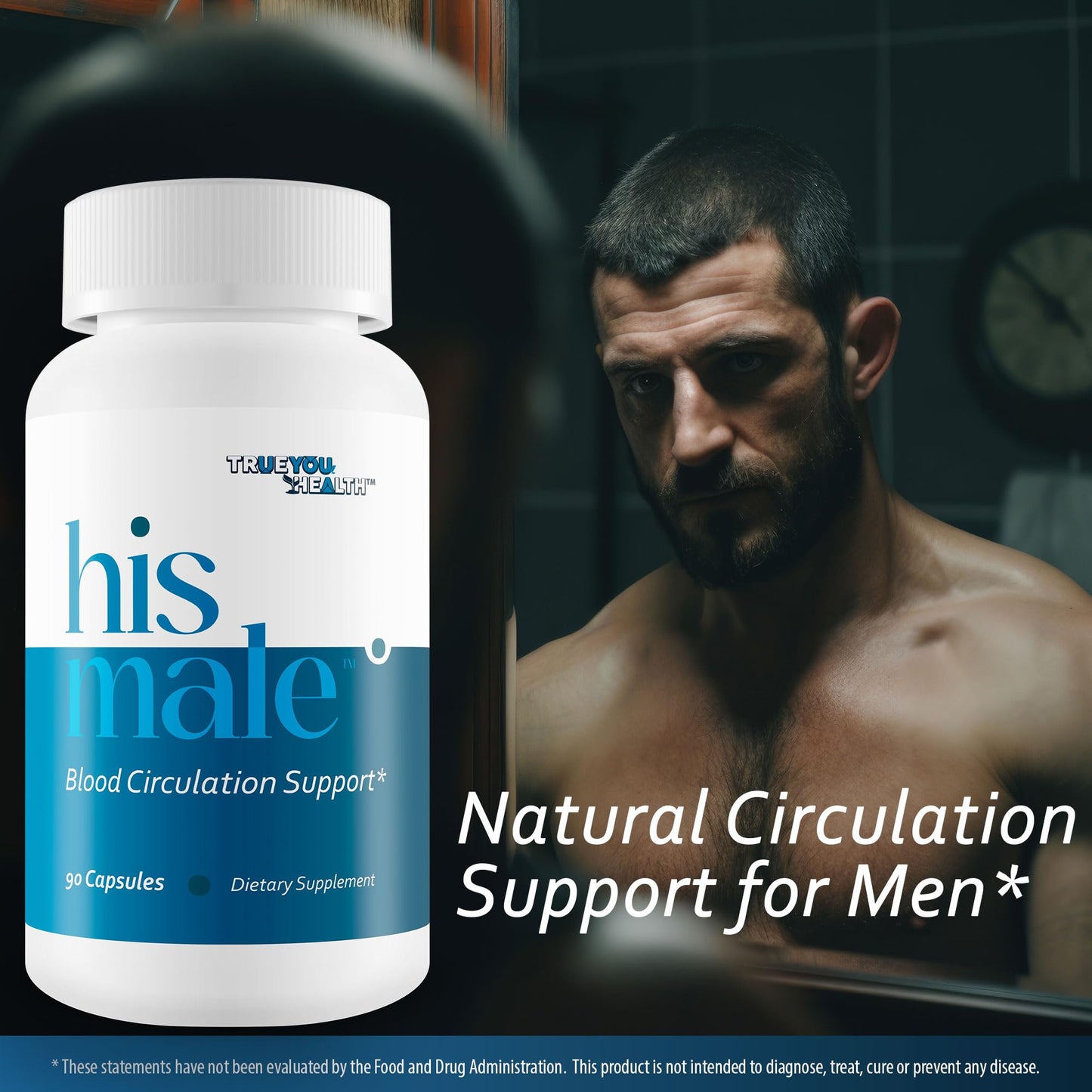 True You Health Male Blood Flow Support Capsule, 90 Count