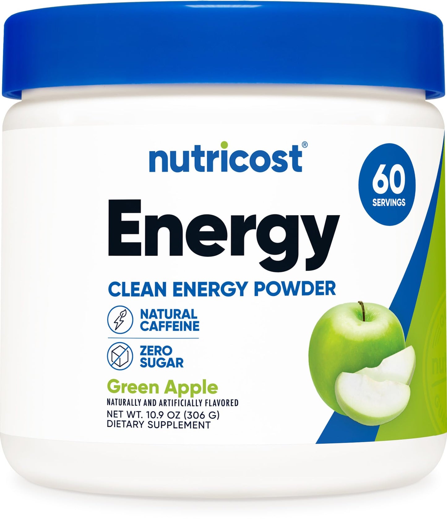 Nutricost Energy Complex (Green Apple) Powder, 10.9 oz