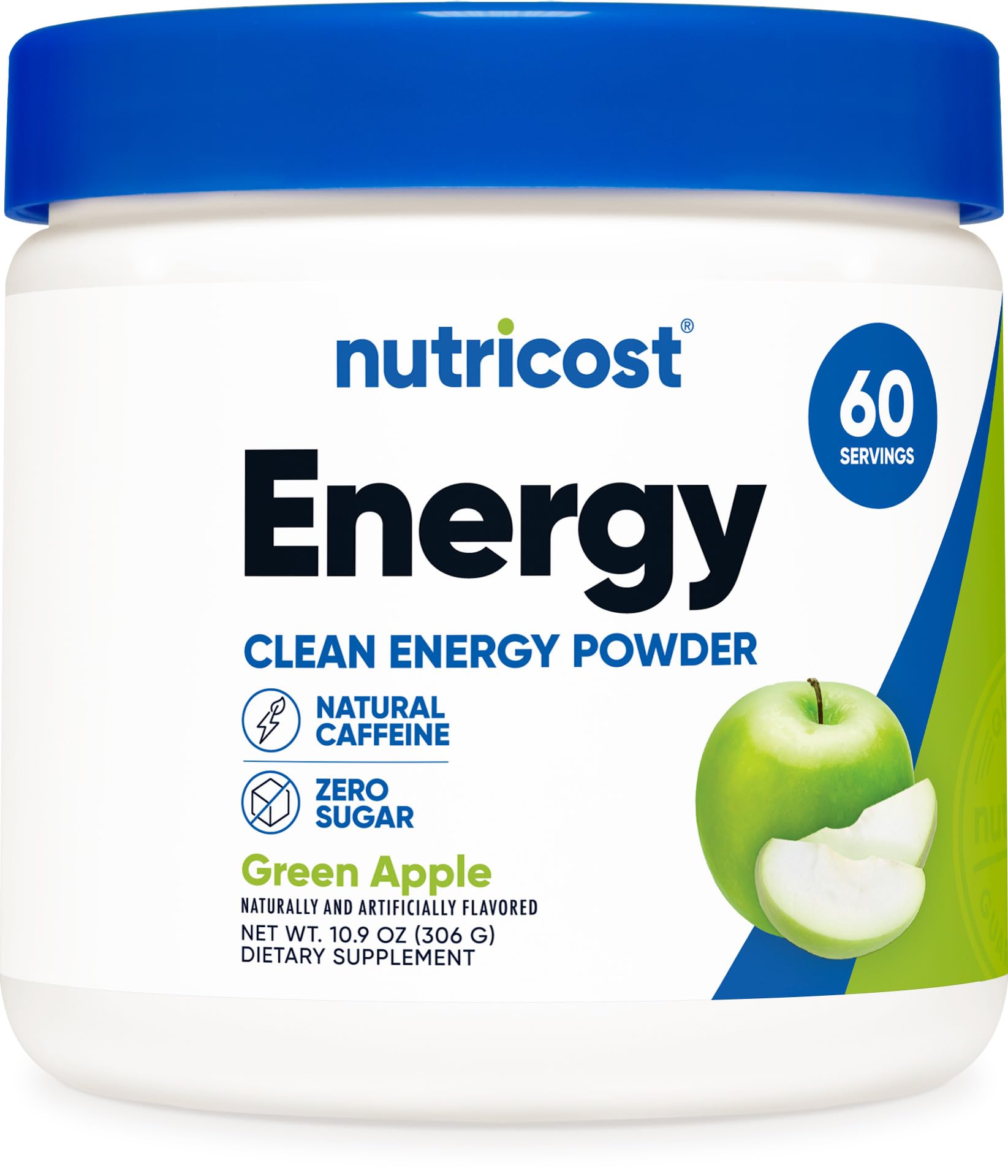 Nutricost Energy Complex (Green Apple) Powder, 10.9 oz