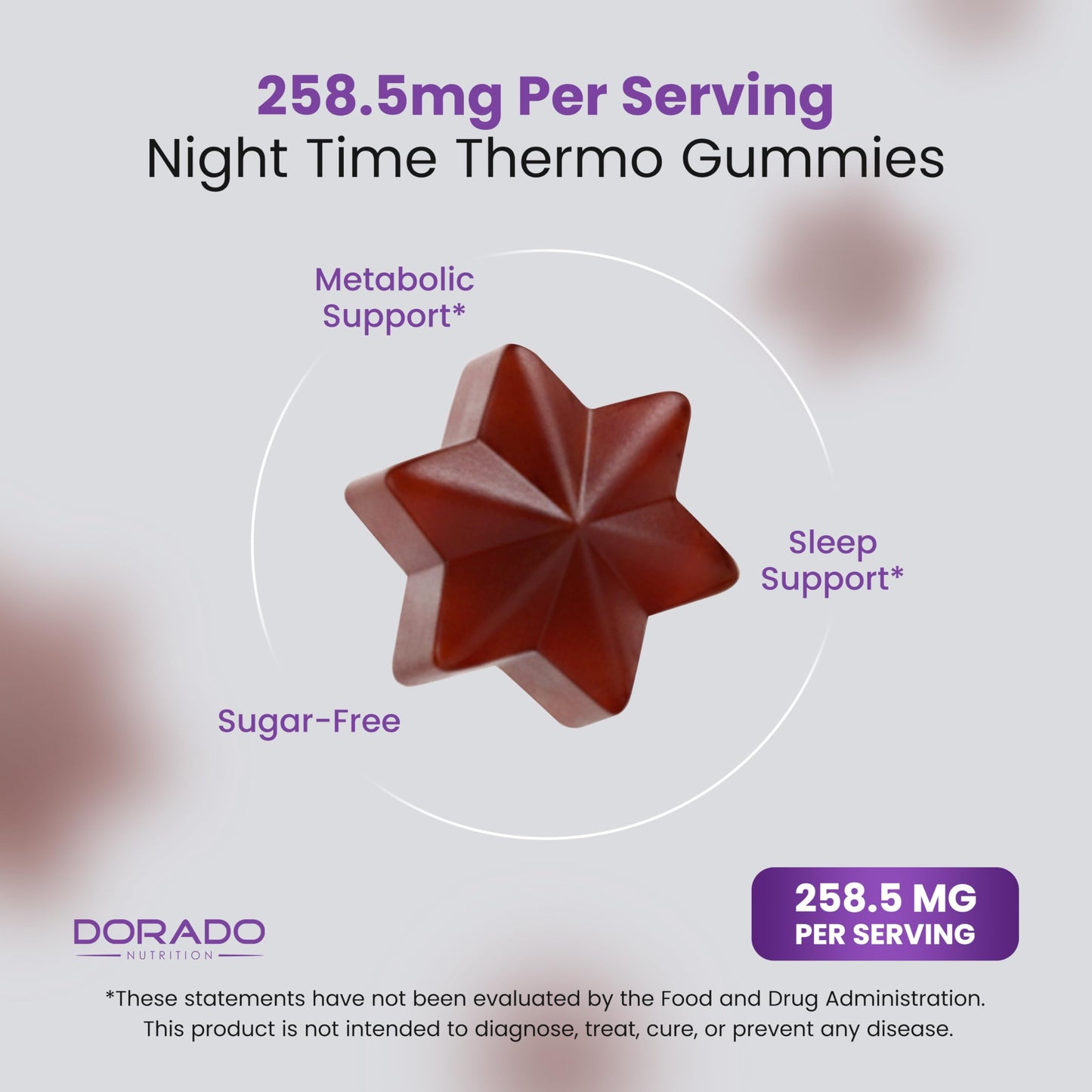 Dorado Nutrition Night Time Fat Burner Gummies 60 Count