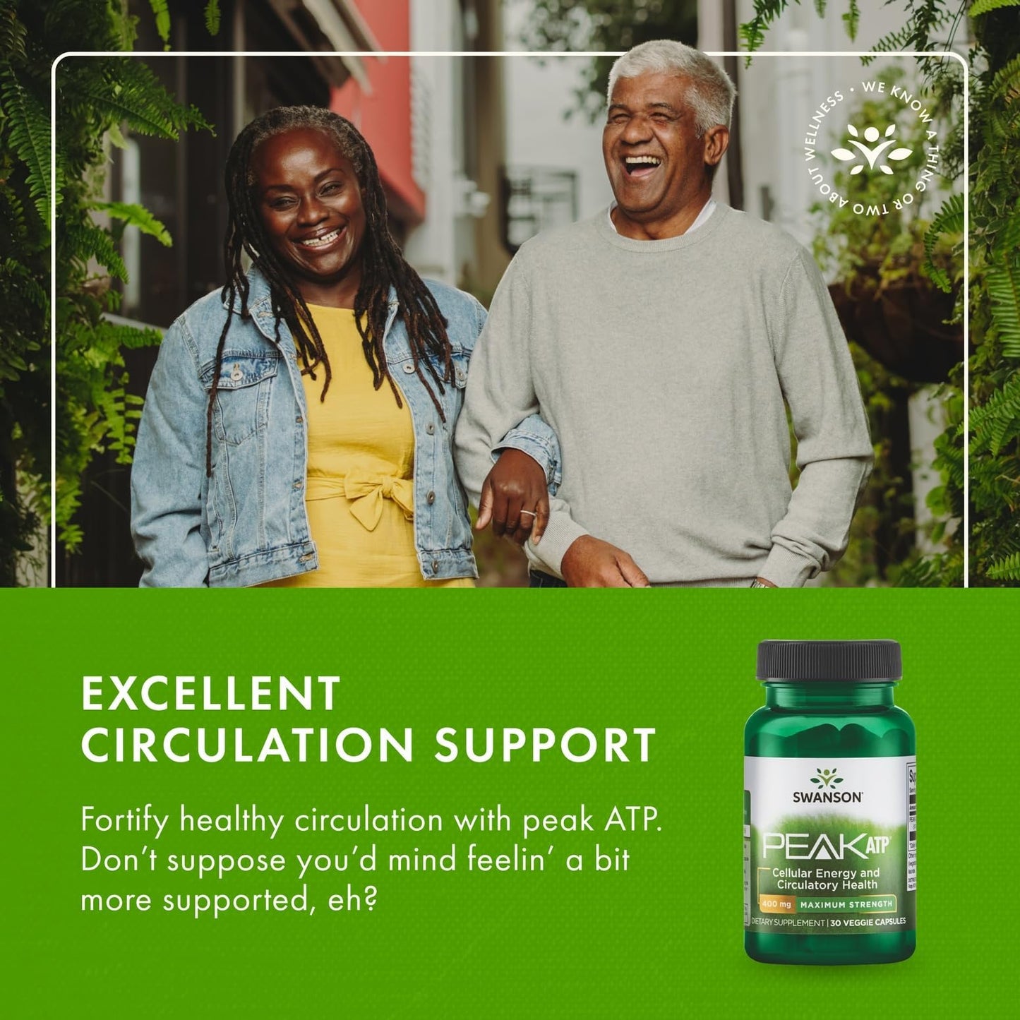 Swanson Maximum Strength Peak ATP Cellular Energy Supplement 90 Capsules