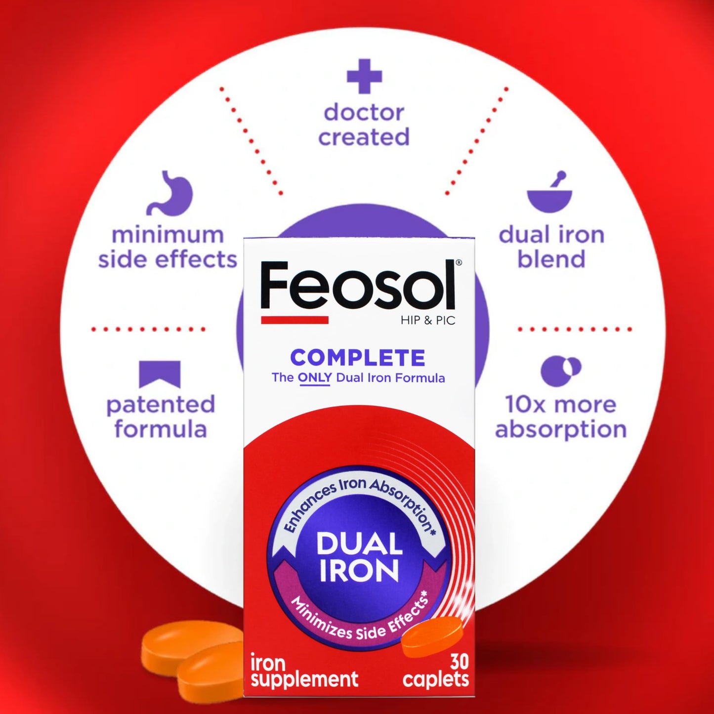 Feosol Bifera Iron Capsule 180 Capsules