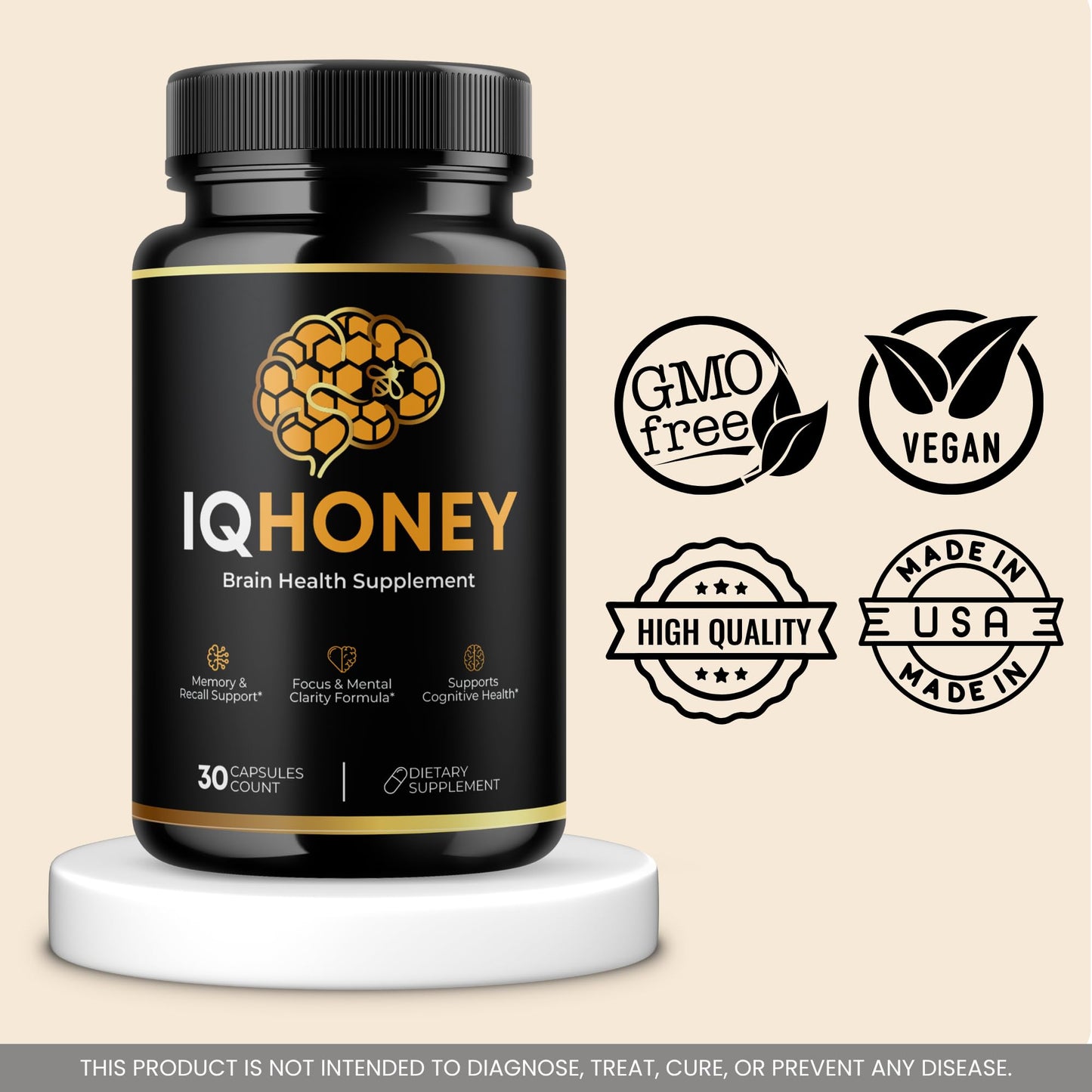 Lula IQ Honey Capsules, 60 Capsules