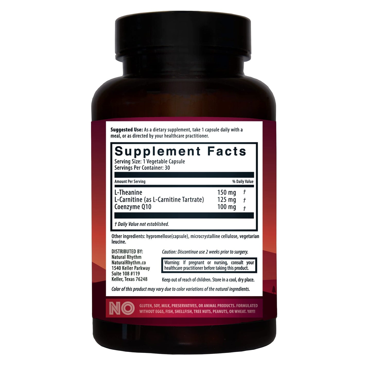 Natural Rhythm Magnesium Taurate + CoQ10-ZEN Bundle Capsules, 2-Pack