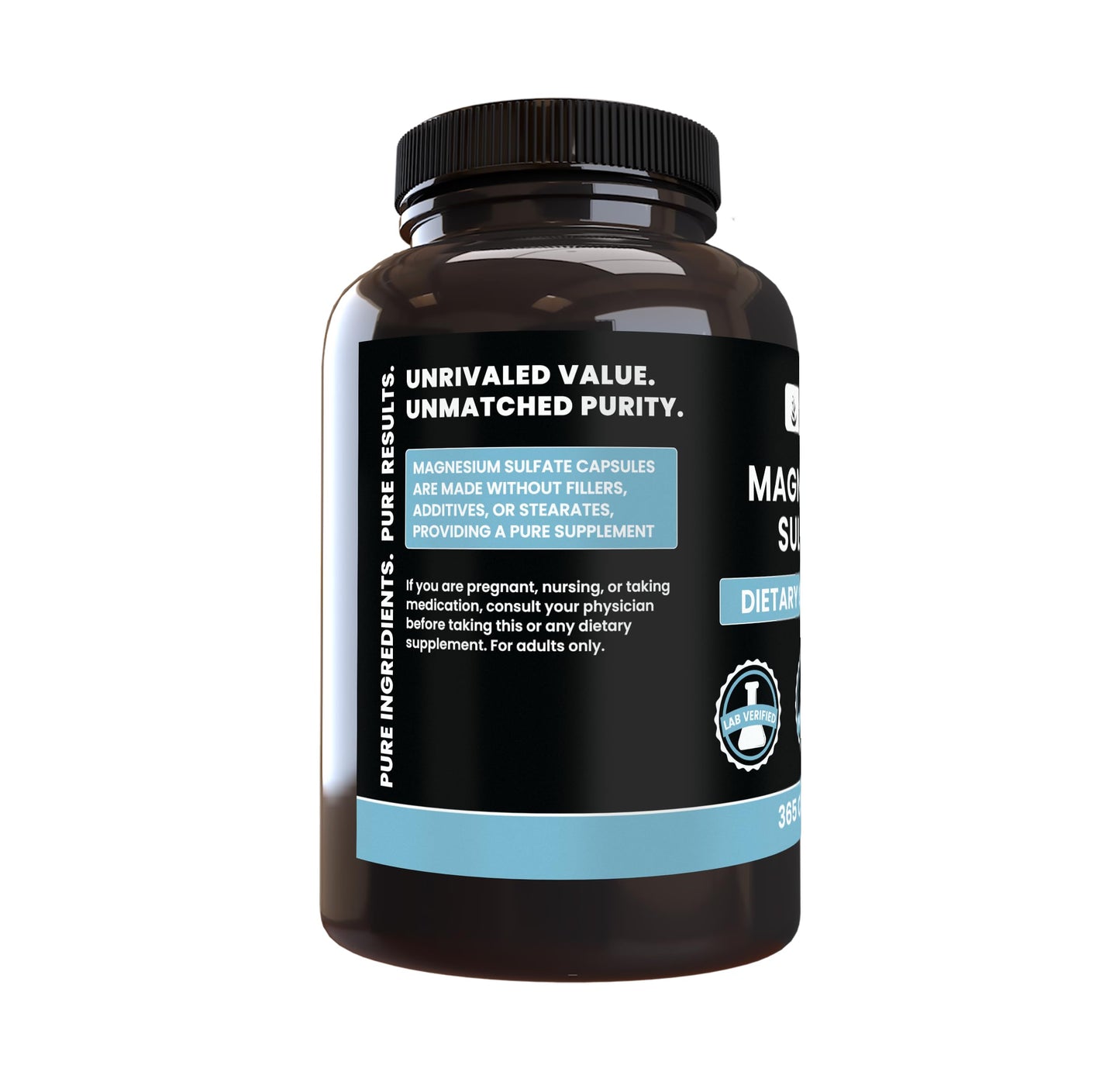 Pure Organic Ingredients Magnesium Sulfate Capsules 365