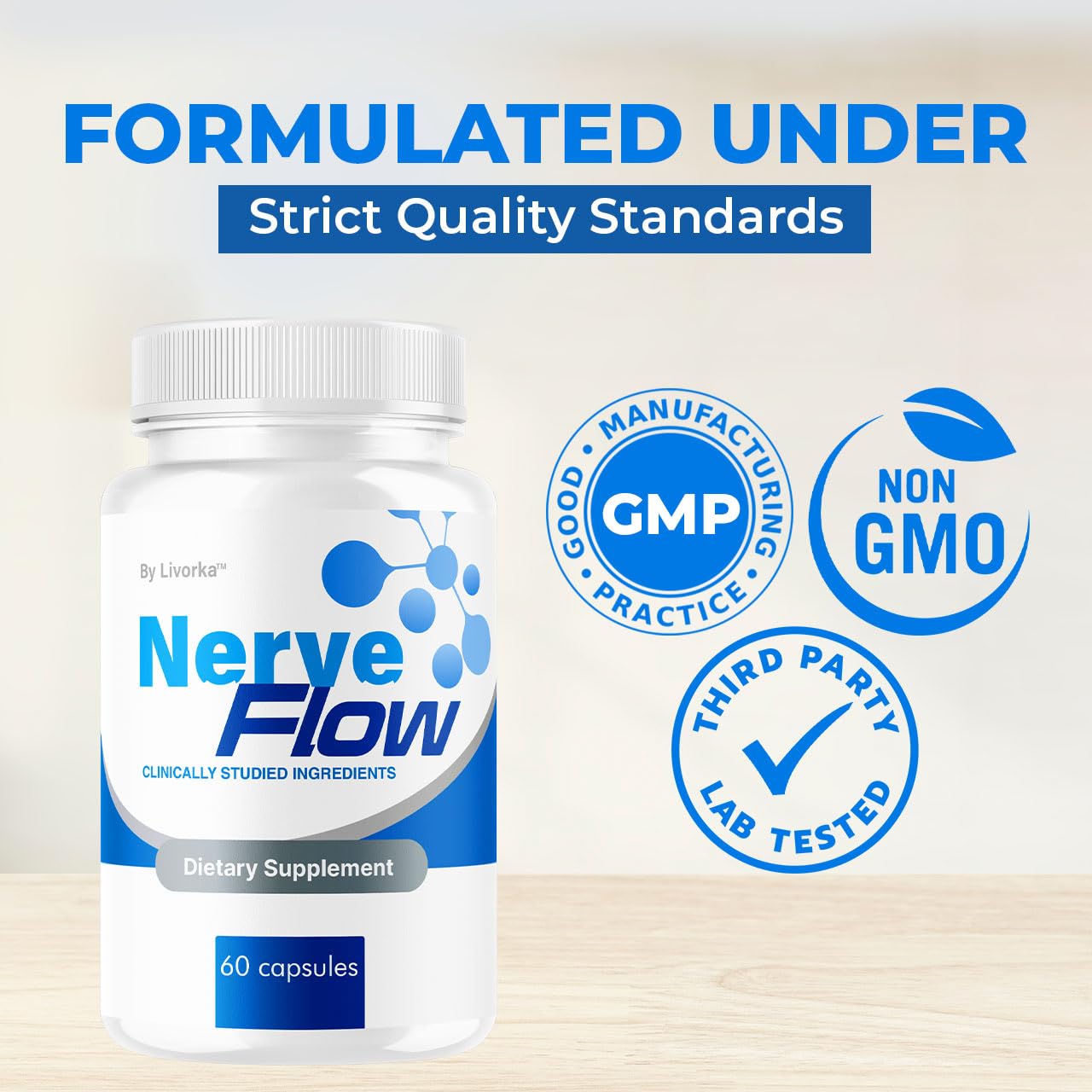 LIVORKA Nerve Flow Capsules 300 Count